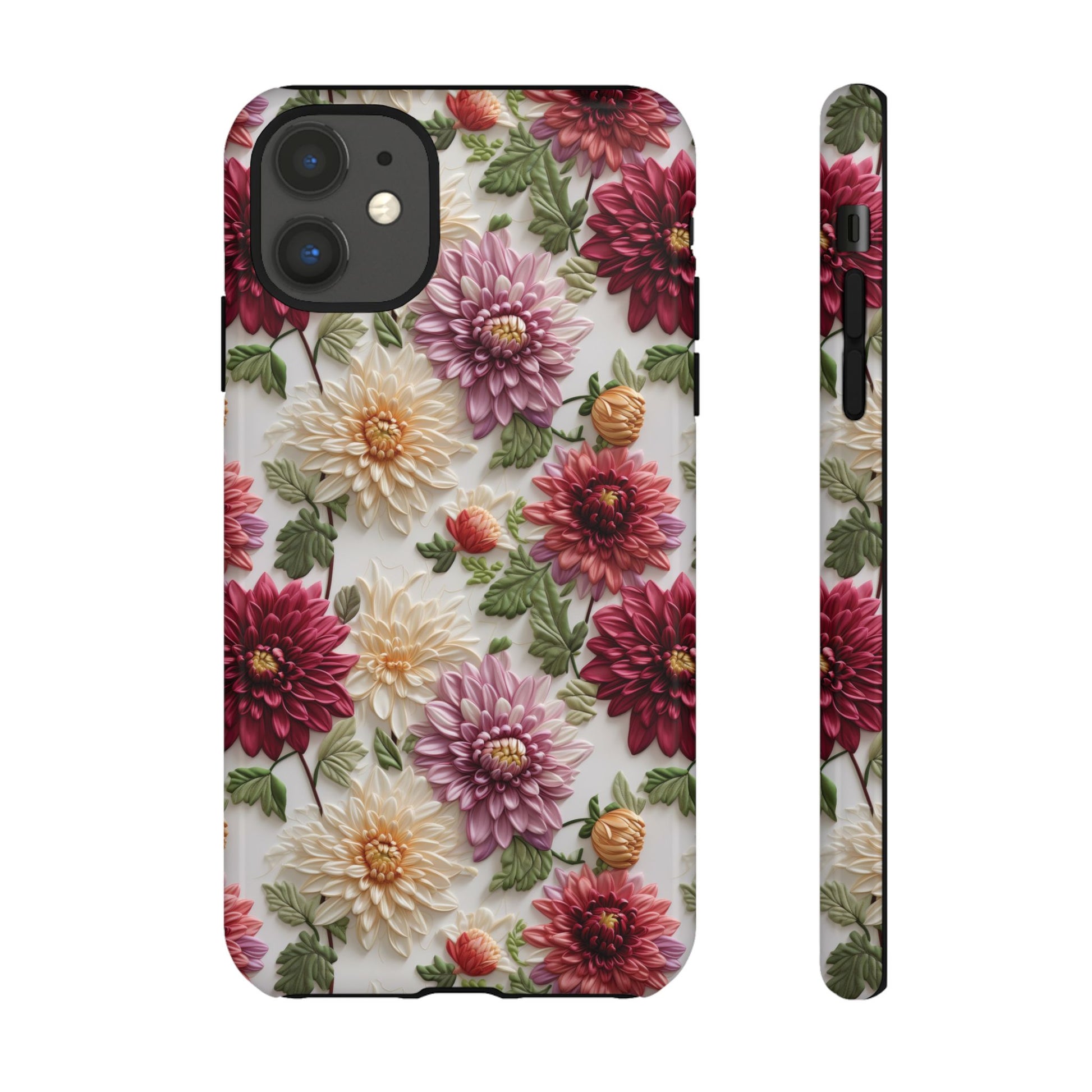 Floral Fall Phone Case for iPhone 16 pro15 14 13 12  21 23 Samsung, and Pixel | Stylish Protective Cover Gift for Her Perfect for Floral Lover - MRSBYVALLE