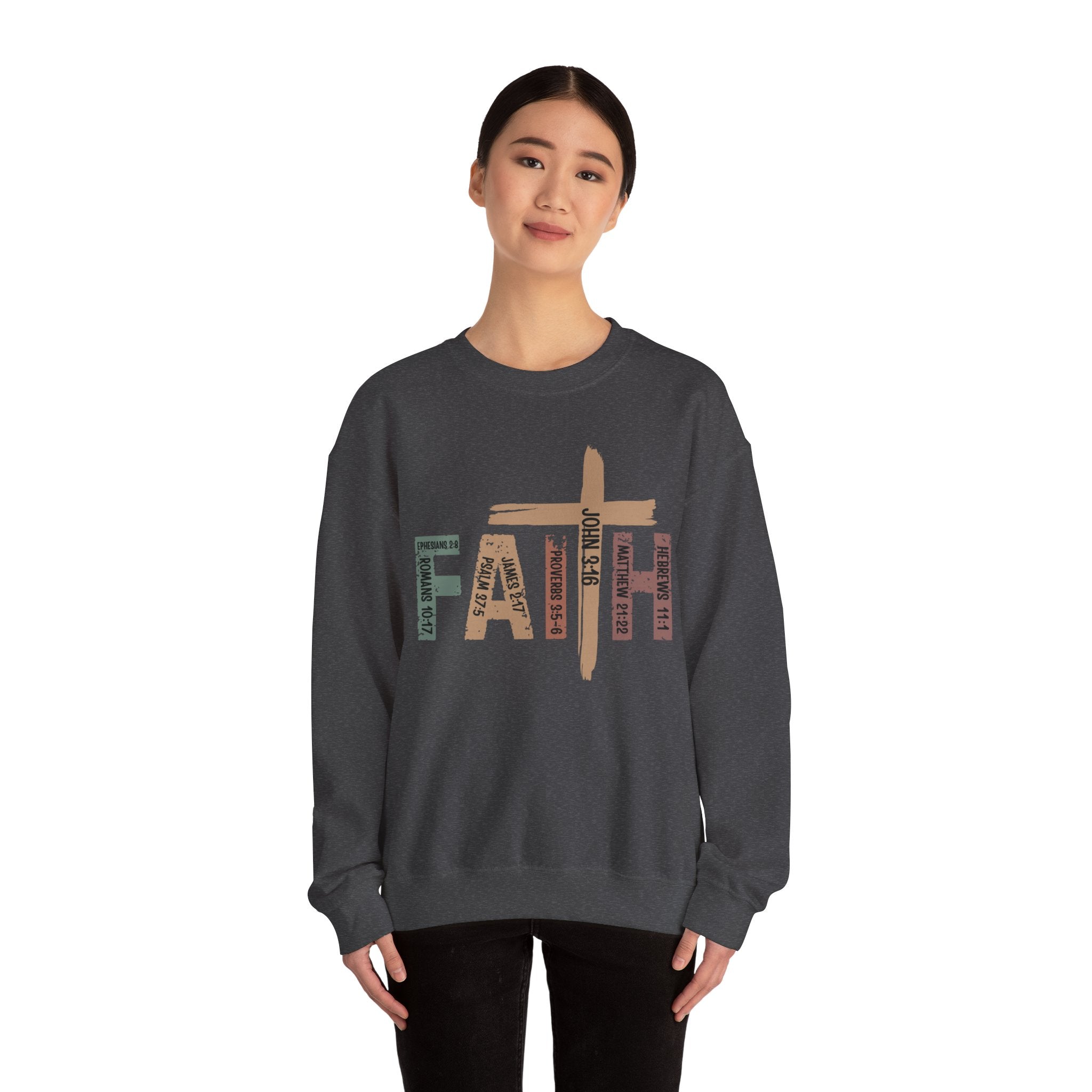 Sweat-shirt "Walk by Faith" Vêtements chrétiens confortables, idée cadeau parfaite Cadeau parfait pour les chrétiens