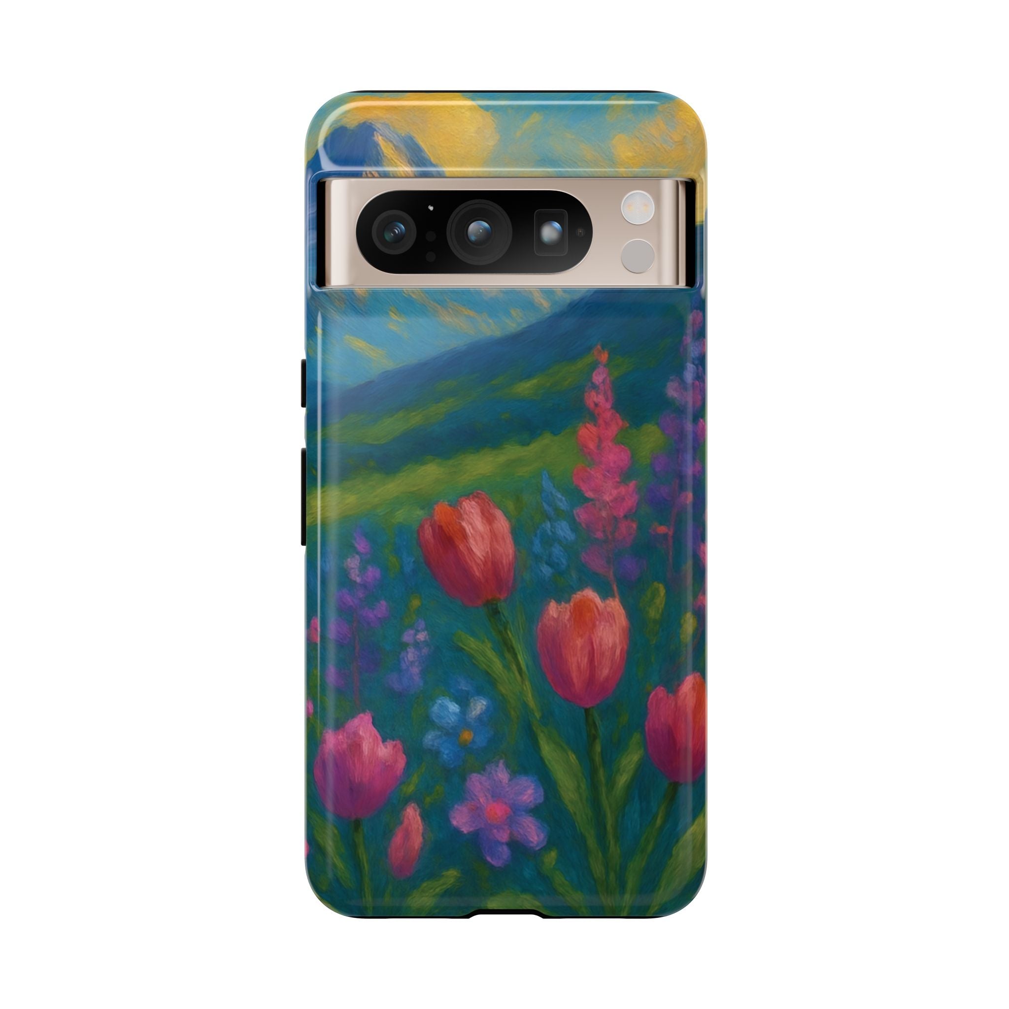 Mountains Wildflowers Phone Case | Vibrant Botanical Floral Design | Nature-Inspired Protective Cover for iPhone & Samsung | Trendy Aesthetic Gift Idea