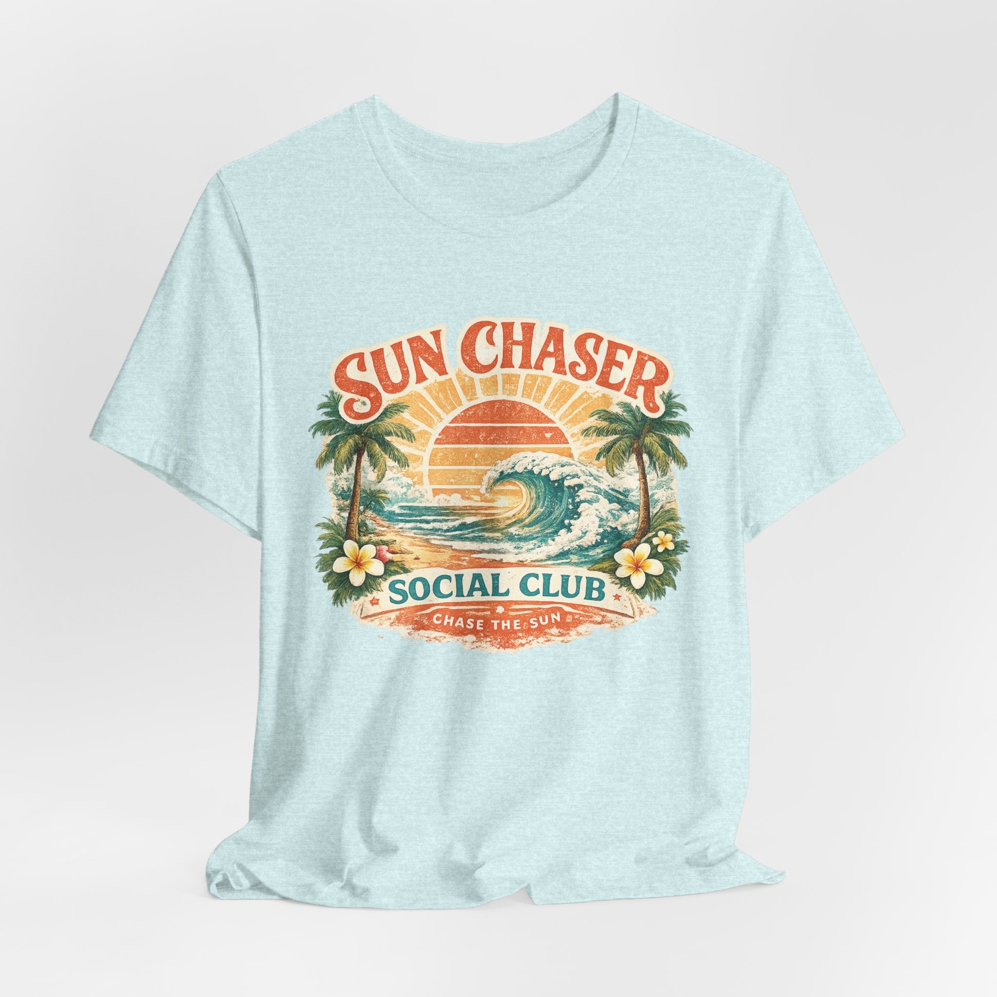Sun Chaser T-Shirt — Retro Sunrise Graphic Tee Gift Fun