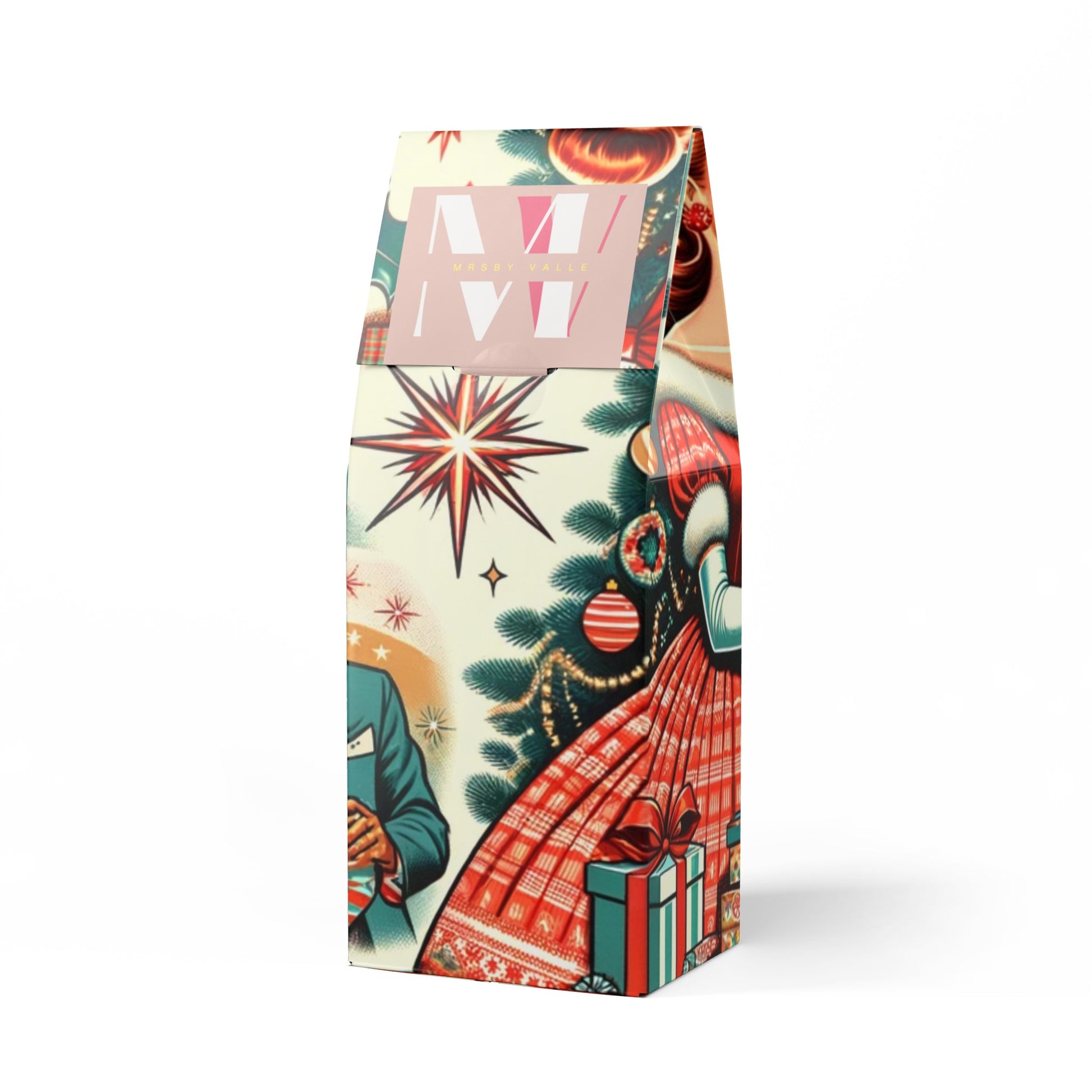 Housewarming Coffee Gift Colombia Single Origin Light-Medium Roast Coffee Exclusive Pink Abstract Design Pure, Flavorful, Artistic, Coffee Lover Gift - MRSBYVALLE