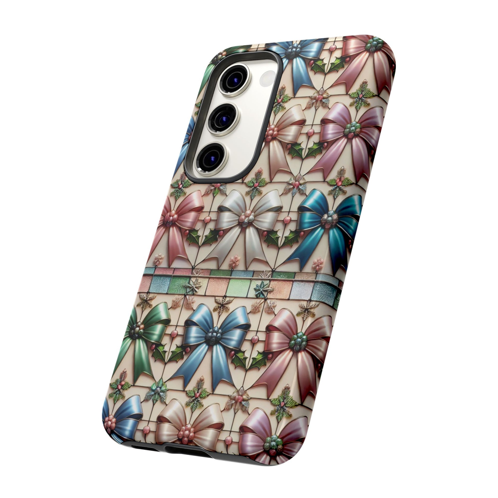 Coquette Bows Pastel Phone Case for iPhone 17 ,  15 14 13 12  21 23 Samsung, and Pixel | Stylish Protective Cover Gift for Her Perfect for Floral Lover