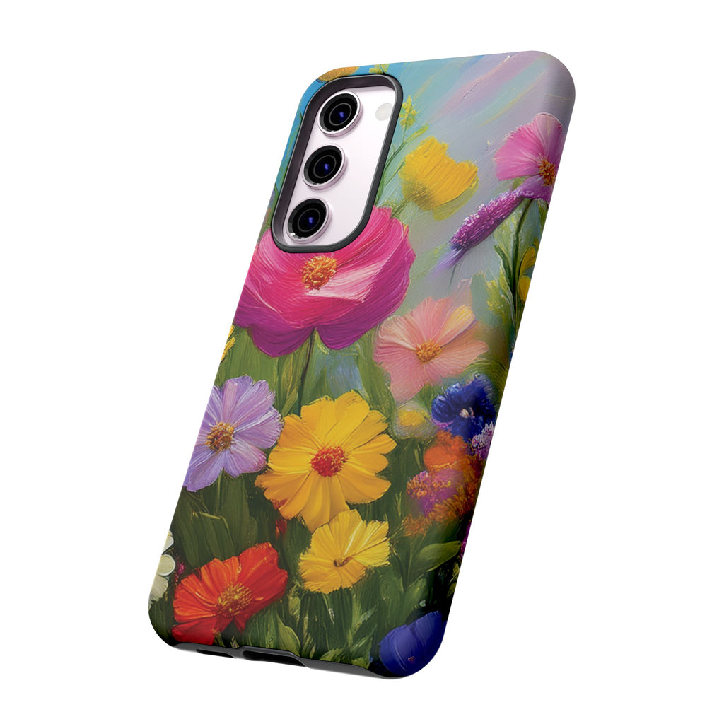 Vibrant Wildflower Painting Phone Case Hand-Painted Floral Art Design | Bright Nature-Inspired Cover | Perfect Gift for Flower Lovers iPhone & Galaxy