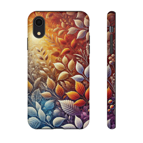 Beautiful Colorful Leaves Phone Case Vibrant Autumn Design for iPhone & Samsung, Durable Protection with Eye Catching Style, Perfect for Nature Lovers & Seasonal Charm Gift for Her