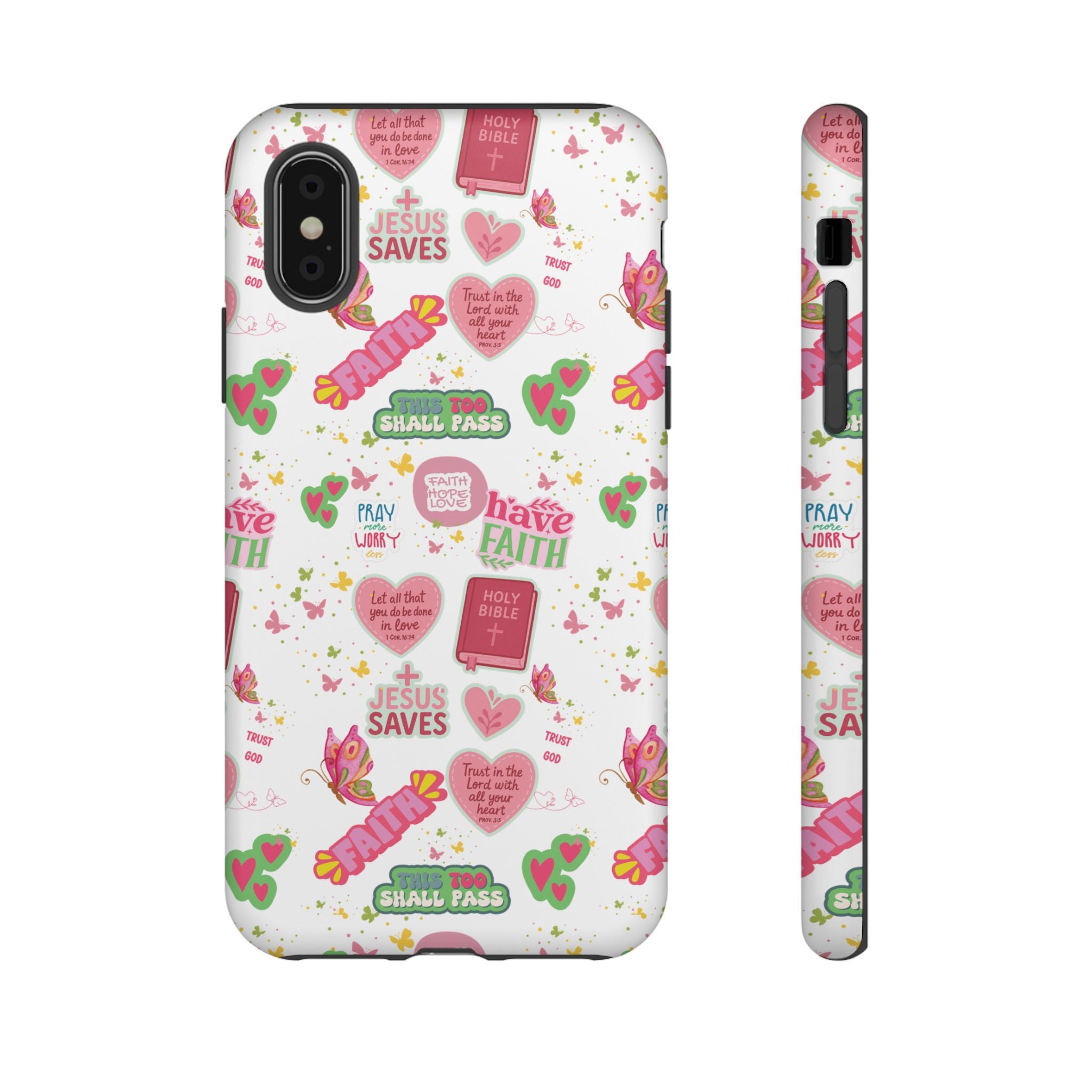 Carry Your Faith Everywhere | Christian Tough Phone Case with Bible Verse or Affirmation | Protective, Inspirational Gift for Christians