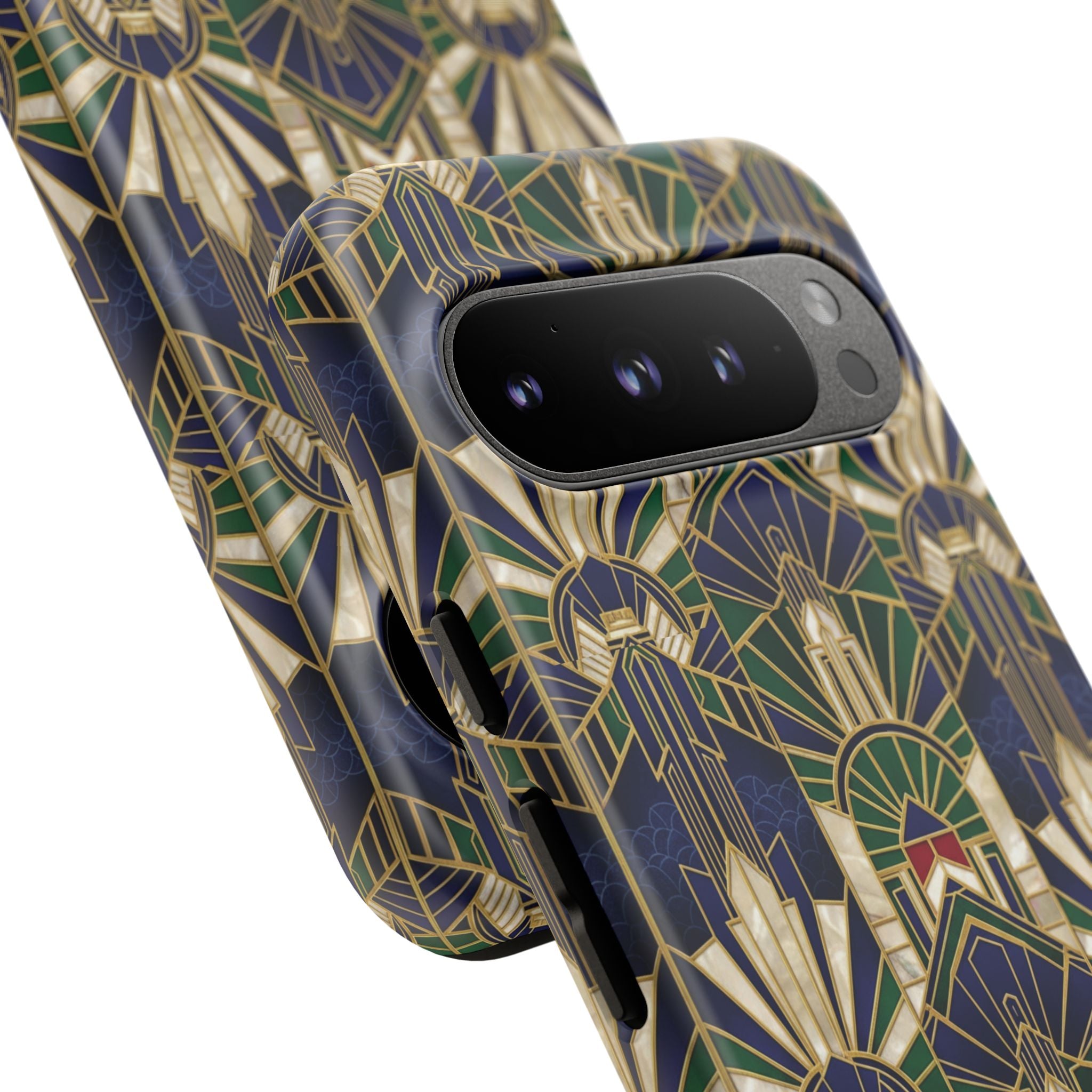 Navy & Gold Art Deco Phone Case — Imperial Art Deco Tough Case