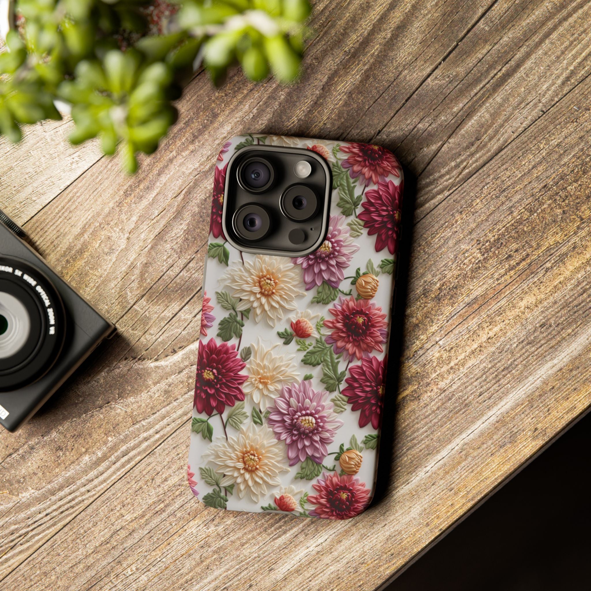 Floral Fall Phone Case for iPhone 16 pro15 14 13 12  21 23 Samsung, and Pixel | Stylish Protective Cover Gift for Her Perfect for Floral Lover - MRSBYVALLE