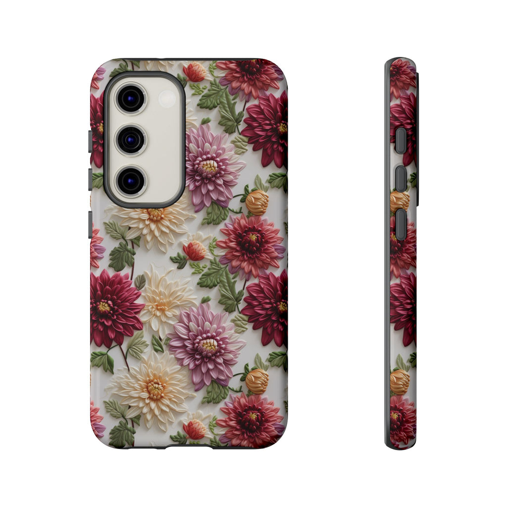 Floral Fall Phone Case for iPhone 16 pro15 14 13 12  21 23 Samsung, and Pixel | Stylish Protective Cover Gift for Her Perfect for Floral Lover