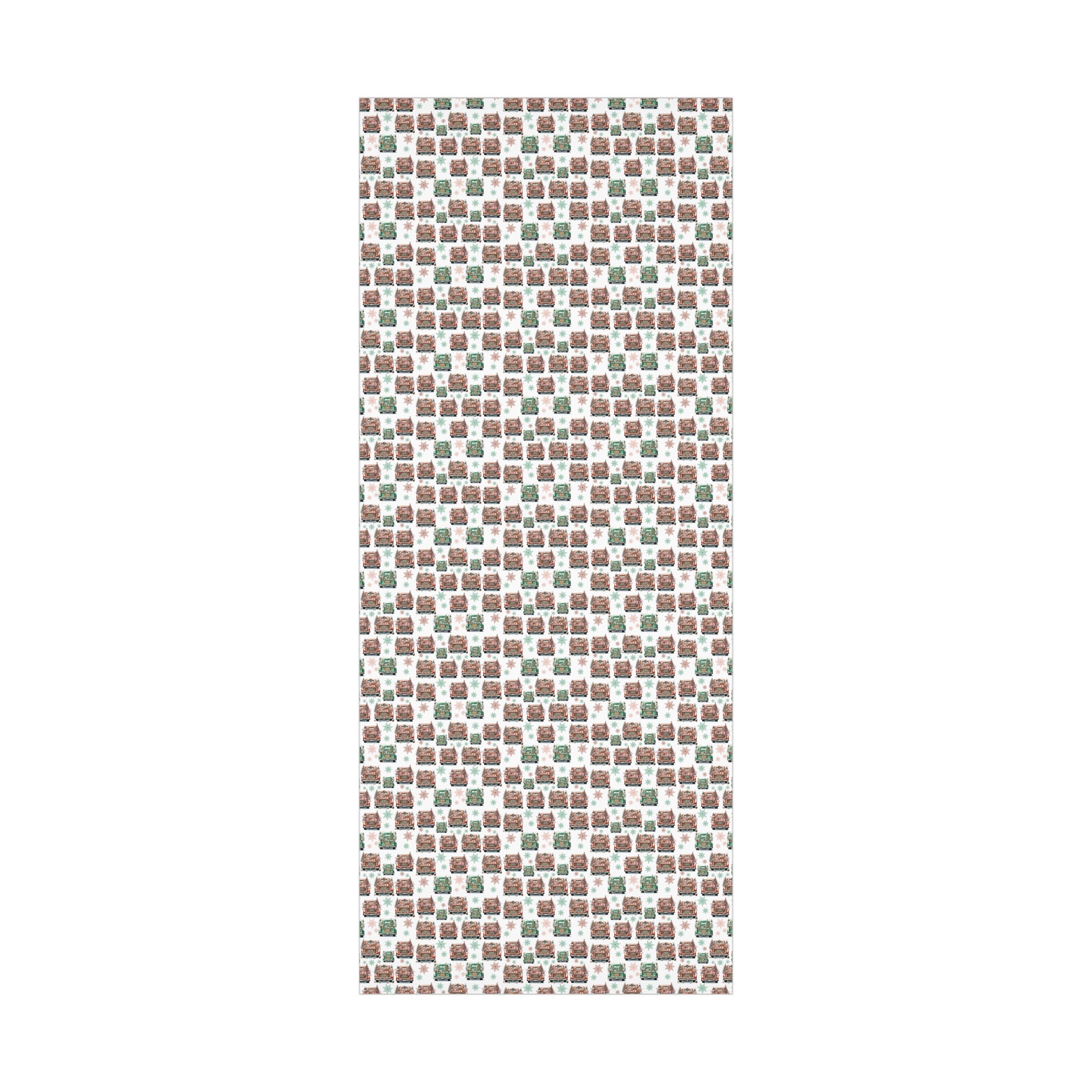 Charming Pink & Mint Green Christmas Pickup Gift Wrap Paper – Festive and Unique Holiday Wrapping, Perfect for Adding a Playful Touch to Your Gifts - MRSBYVALLE