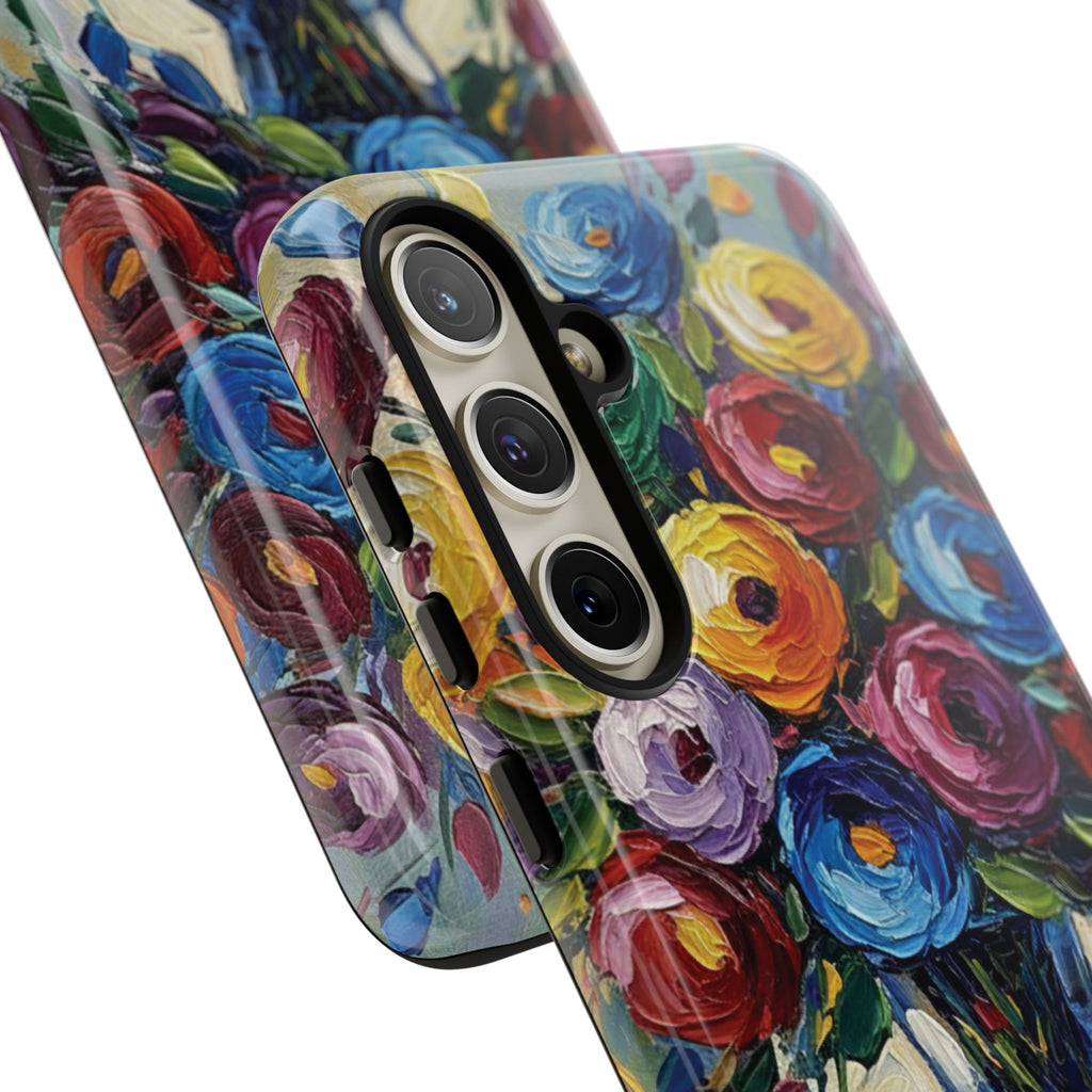 Floral Luxury Oil Painting Illusion Tough Case — Floral Art Phone Case for Art Lovers