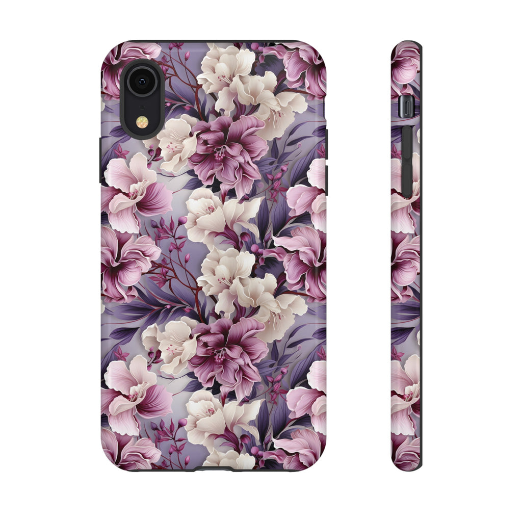 Lavender Flowers Protective Phone Case Gift for Her Phone 15, Samsung iPhone Samsung Gift for Her Case iPhone 15, Samsung