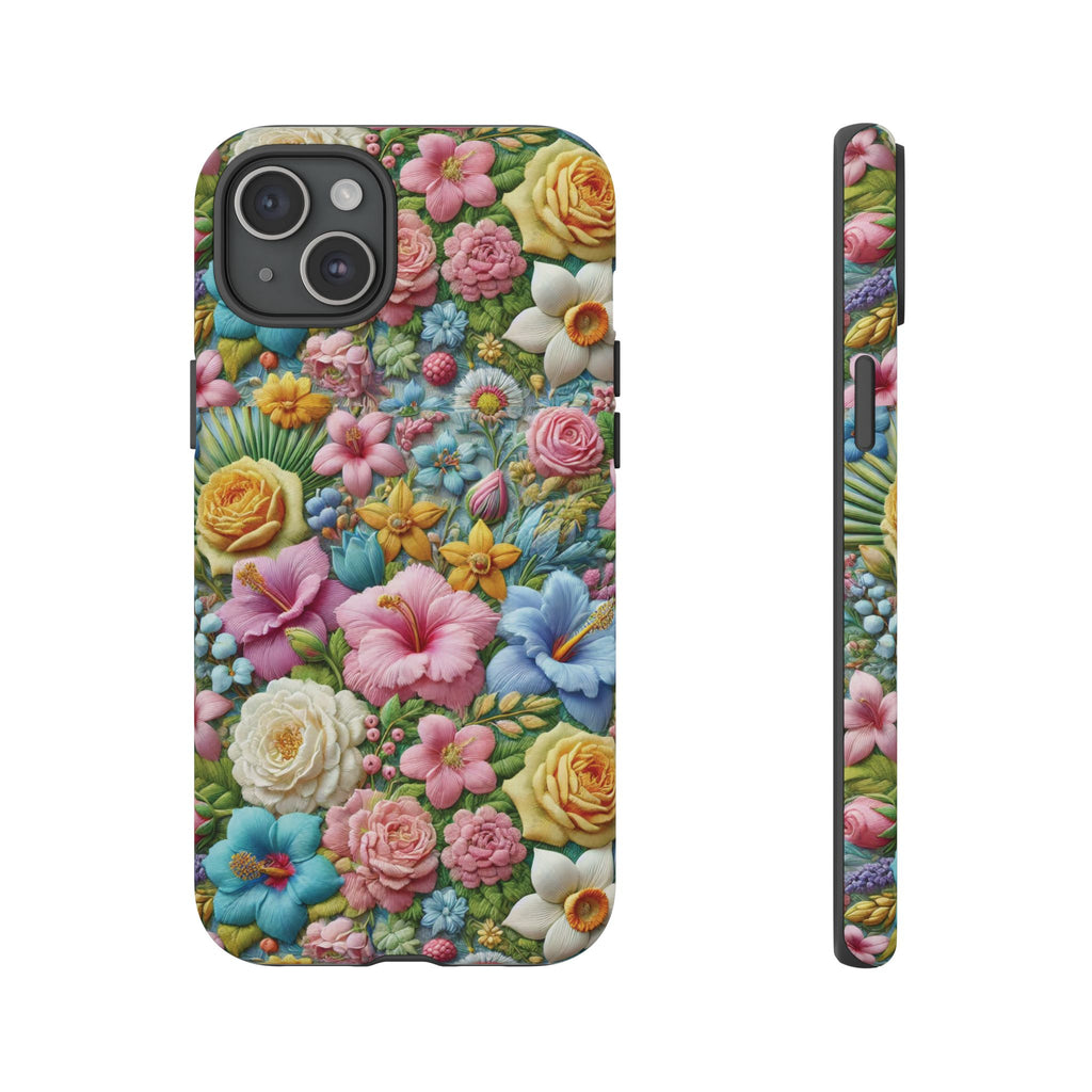 Elegant Pastel Flower Phone Case – Beautiful Floral Design, Durable Protection for Your Device, Stylish and Lightweight, Perfect Gift for Flower Lovers