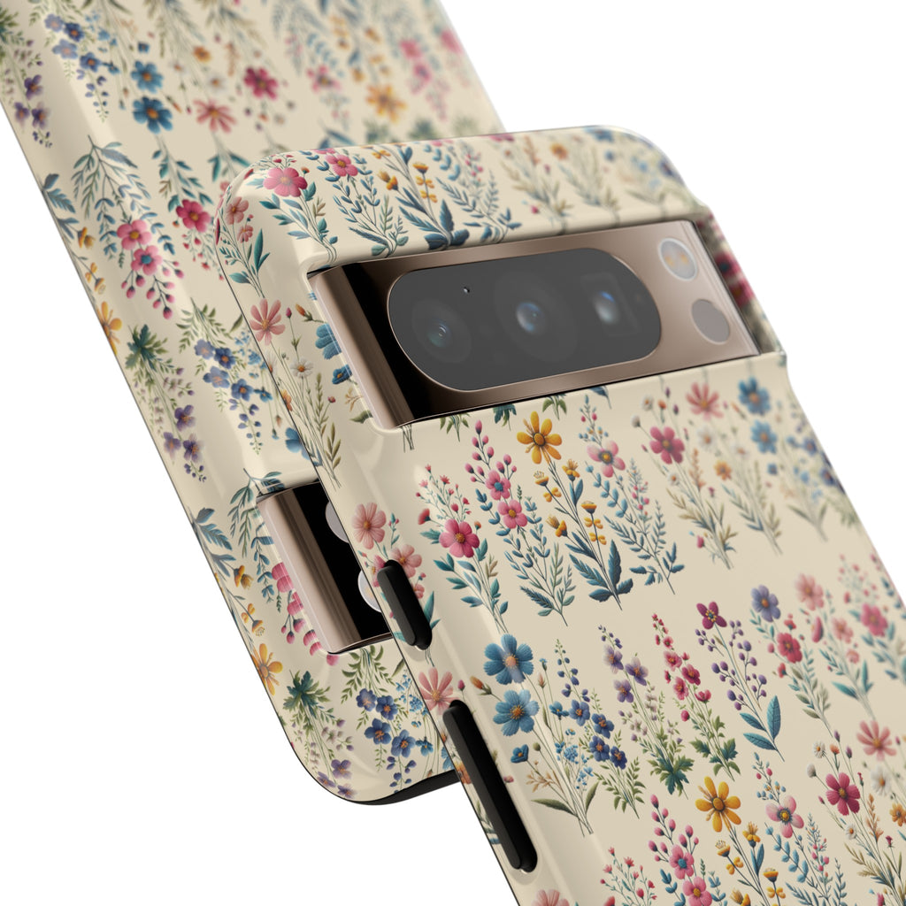 Best Beautiful Wildflower Phone Case Floral Design for iPhone, Galaxy, and Google Durable Protection Gift for Her Case iPhone 15, Samsung iPhone Gift for Her