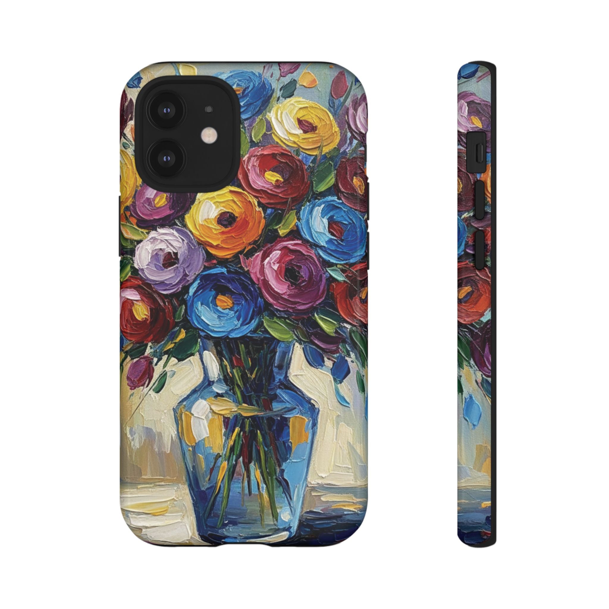 Floral Luxury Oil Painting Illusion Tough Case — Floral Art Phone Case for Art Lovers