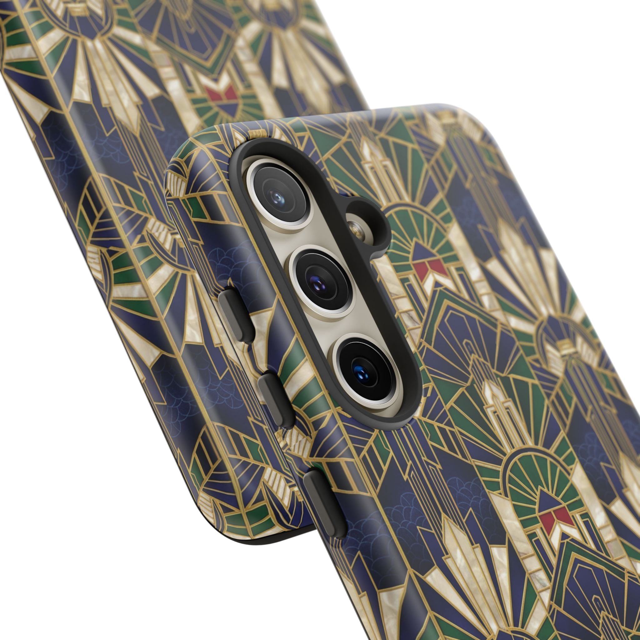 Navy & Gold Art Deco Phone Case — Imperial Art Deco Tough Case