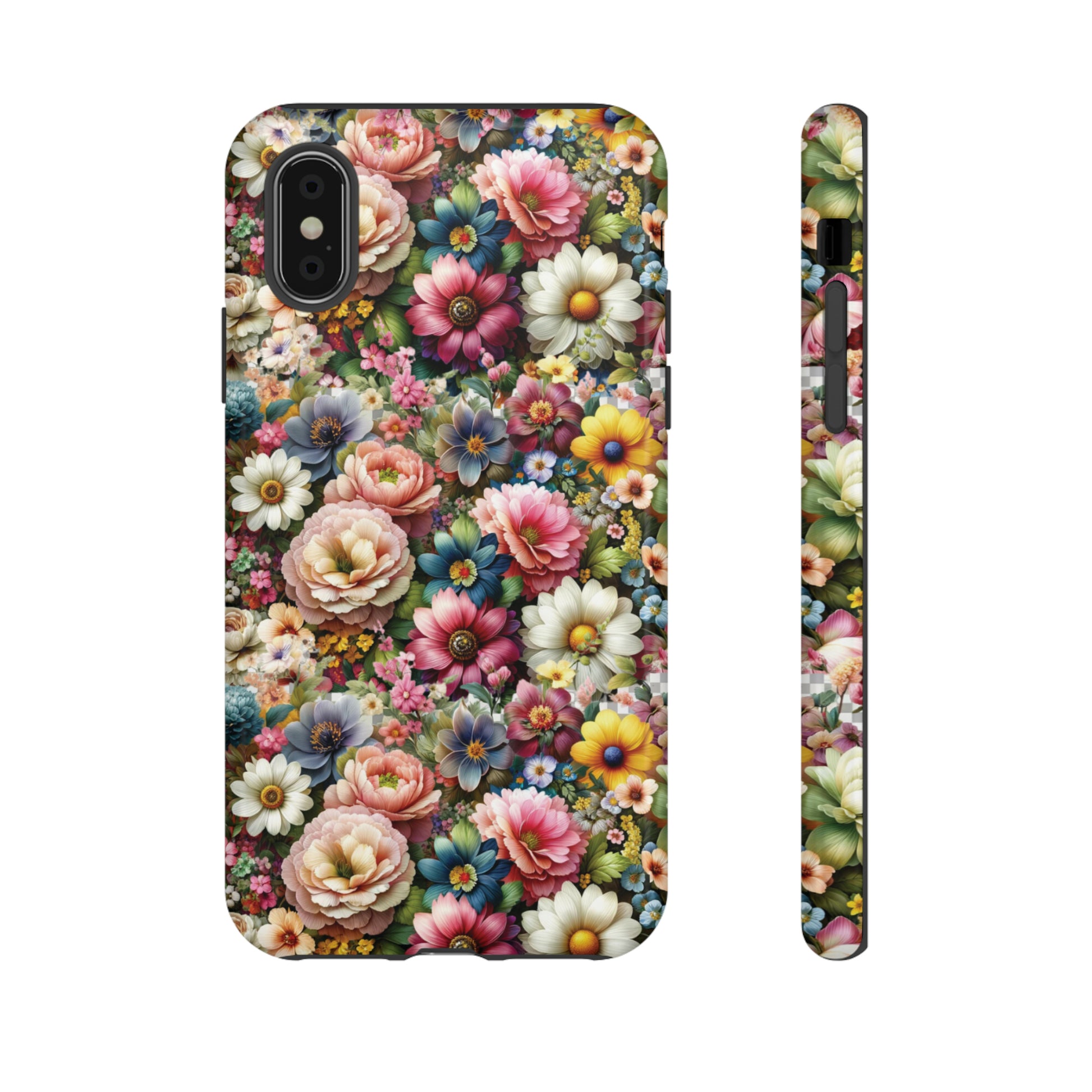 Floral Luxury Phone Tough Case Floral Elegant Durable Stylish for Modern Devices iPhone 15, Samsung iPhone Samsung Accessory Gift for Her.