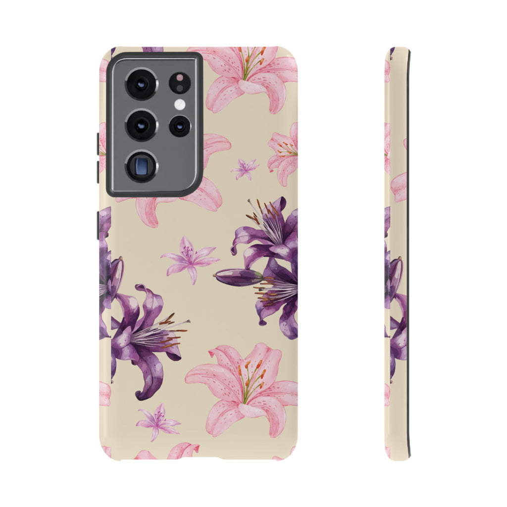 Blooming Tiger Lily Phone Case - Compatible with iPhone, Samsung, and Pixel | Stylish Protective Cover Gift for Her Perfect for Floral Lover