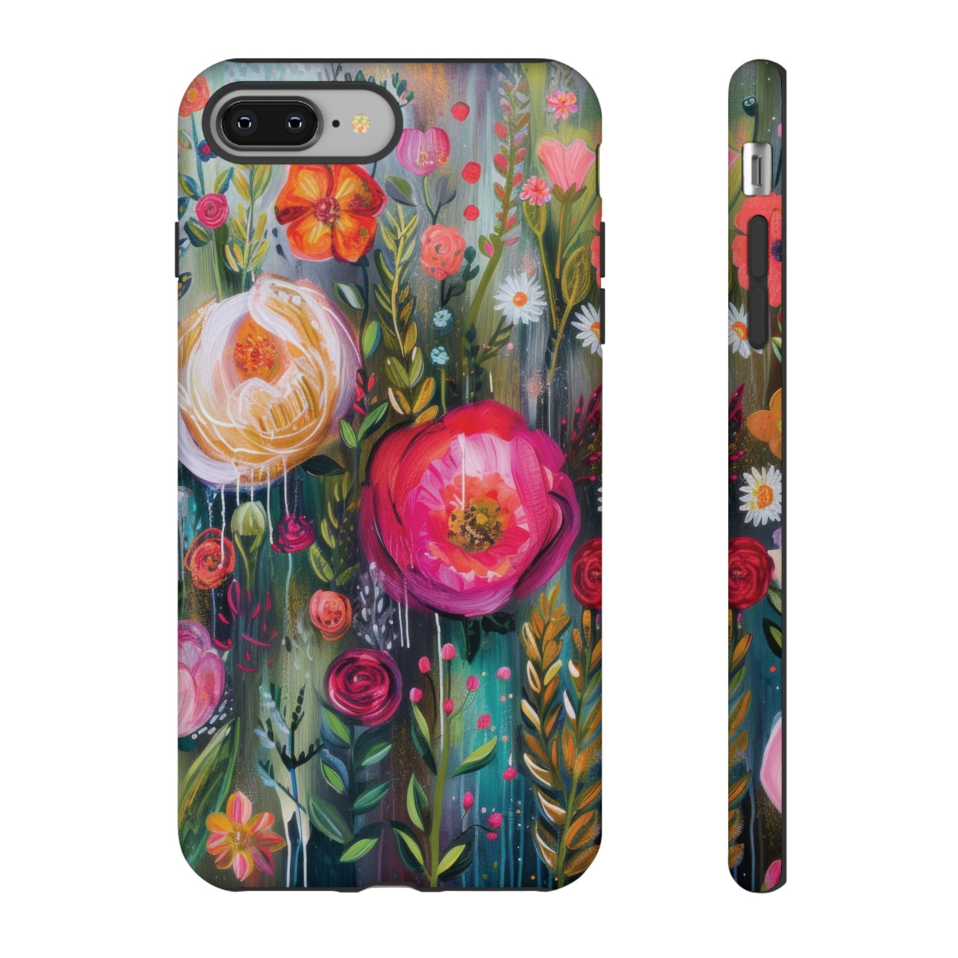 Watercolor Boho Floral Phone Case for iPhone 16 15 14 13 12  21 23 Samsung, and Pixel | Stylish Protective Cover Gift for Her Perfect for Floral Lover - MRSBYVALLE