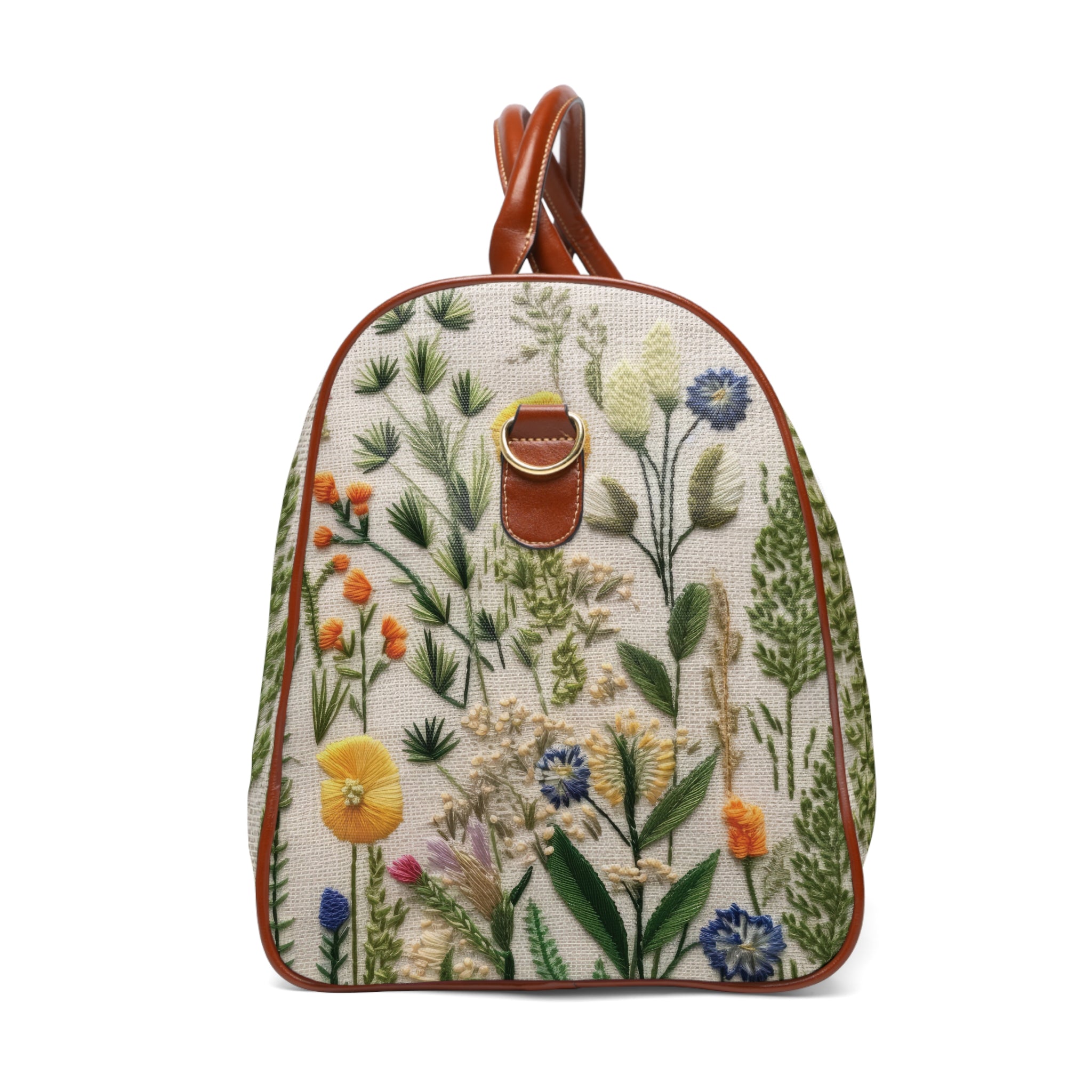 Waterproof Travel Bag with 3D Illusion Boho Wildflower Design Stylish and Durable Luggage for Weekend Getaways, Gym, and Travel - Spacious, Lightweight, and Perfect for Adventurers - MRSBYVALLE