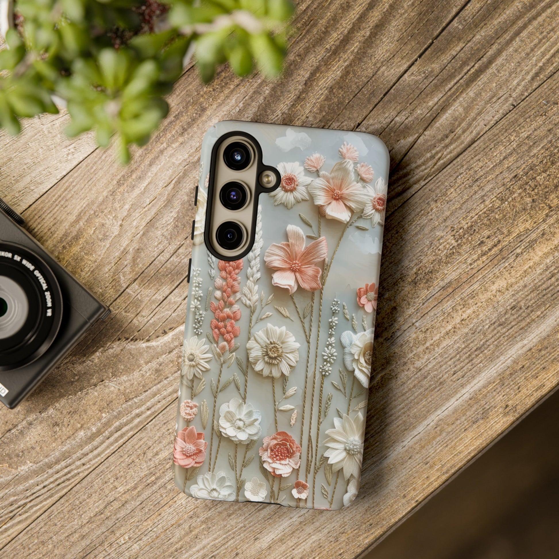 Pastel Wildflowers Protective Phone Case Gift for Her Phone 15, Samsung iPhone Samsung Gift for Her Case iPhone 15, Samsung iPhone Samsung Accessory Gift for Her