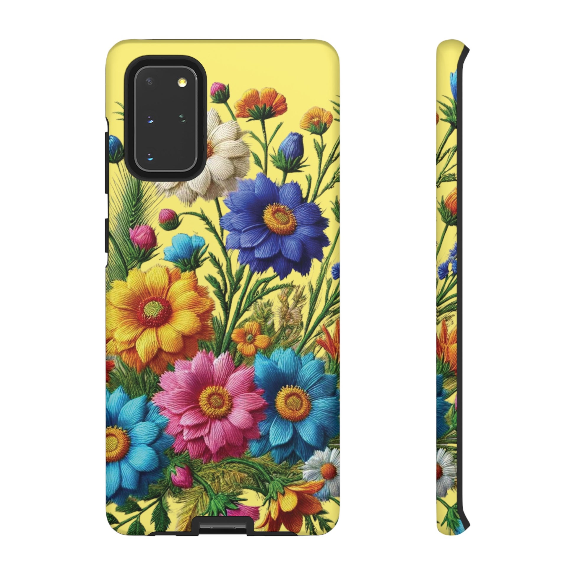 Phone Case Yellow Bright Floral Protective Phone Case Gift for Her Phone 15, Samsung iPhone Samsung  iPhone 15, Samsung iPhone Samsung Accessory Gift for Her