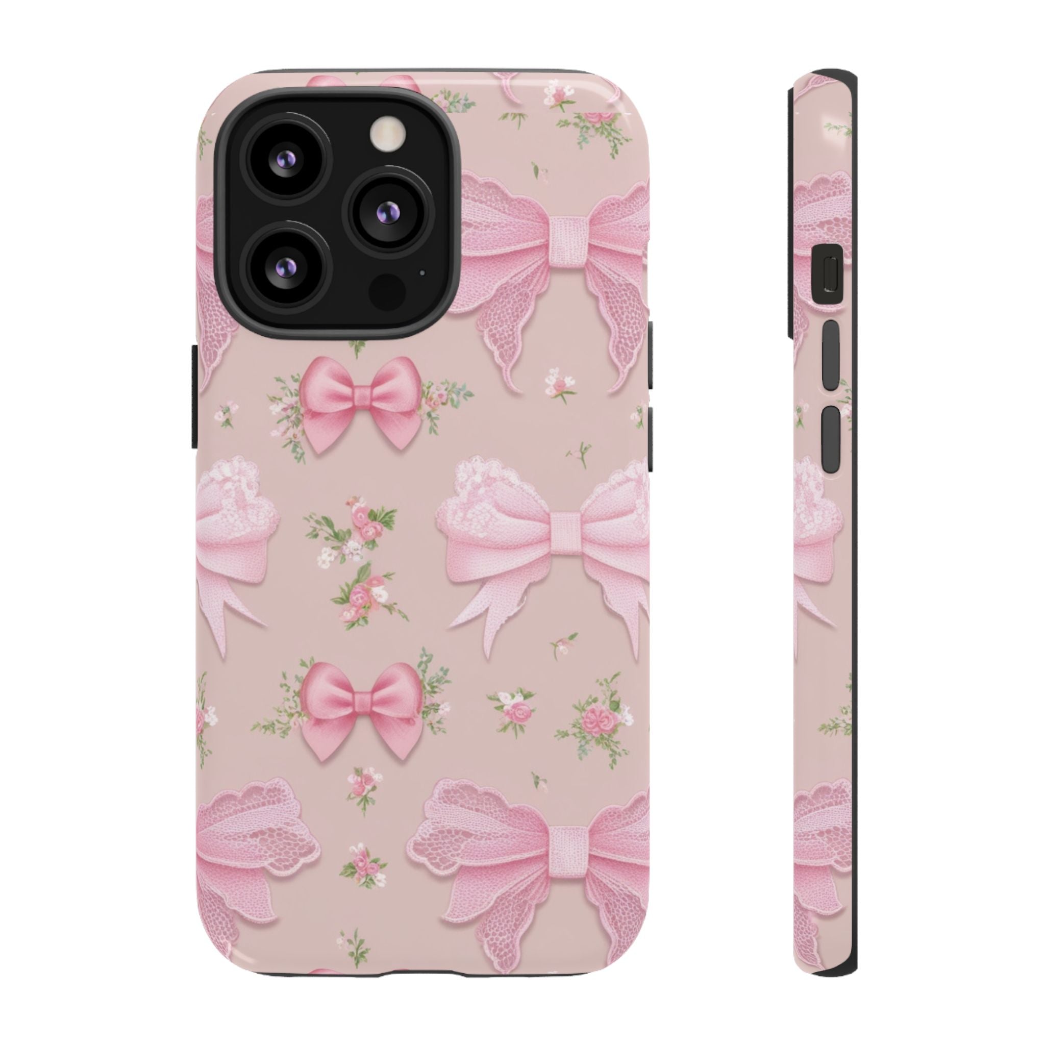 Luxury Pink Bow Phone Case – Cute & Protective Cover for iPhone & Samsung Gift for Her