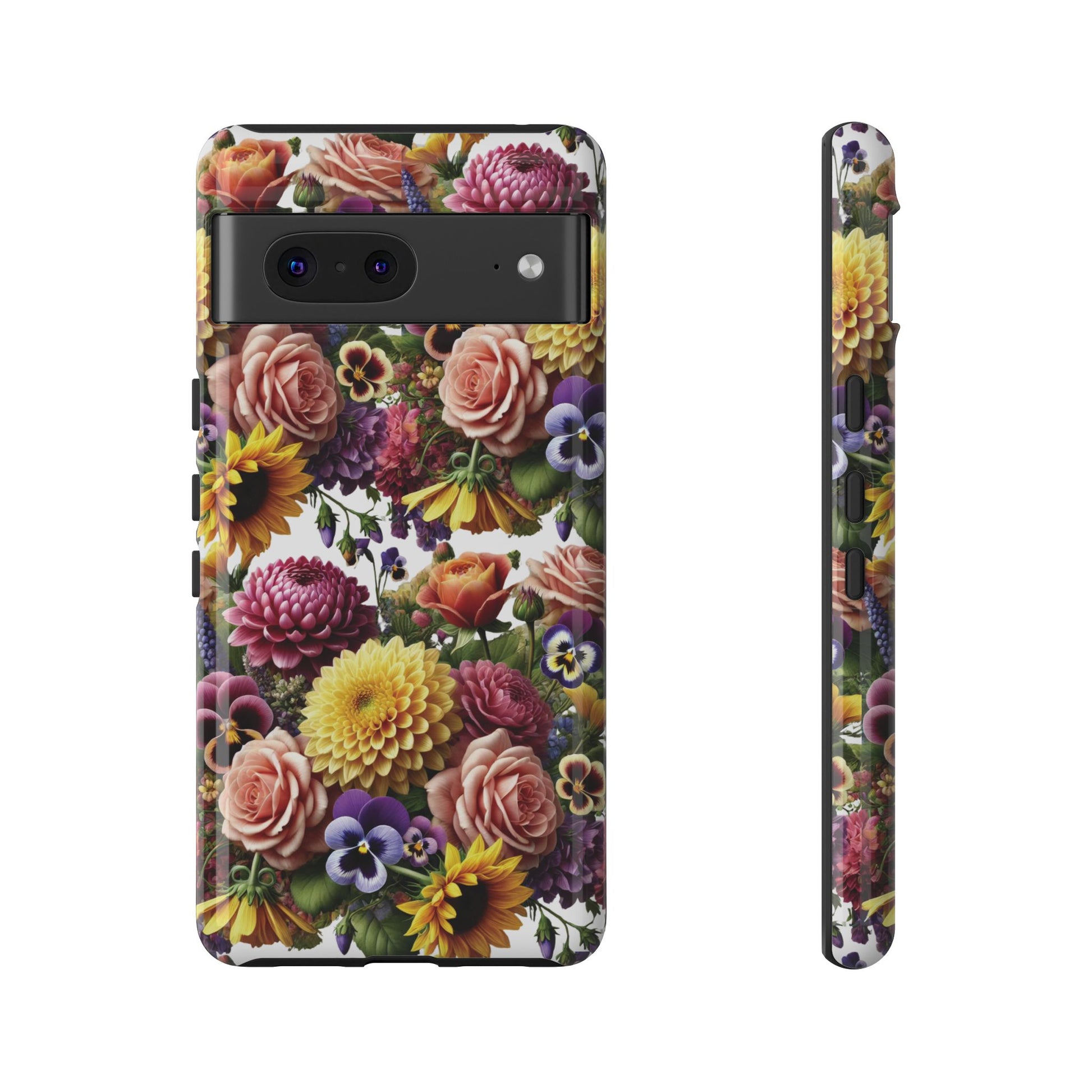 Floral Fall Phone Case for iPhone 16 15 14 13 12  21 23 Samsung, and Pixel | Stylish Protective Cover Gift for Her Perfect for Floral Lover