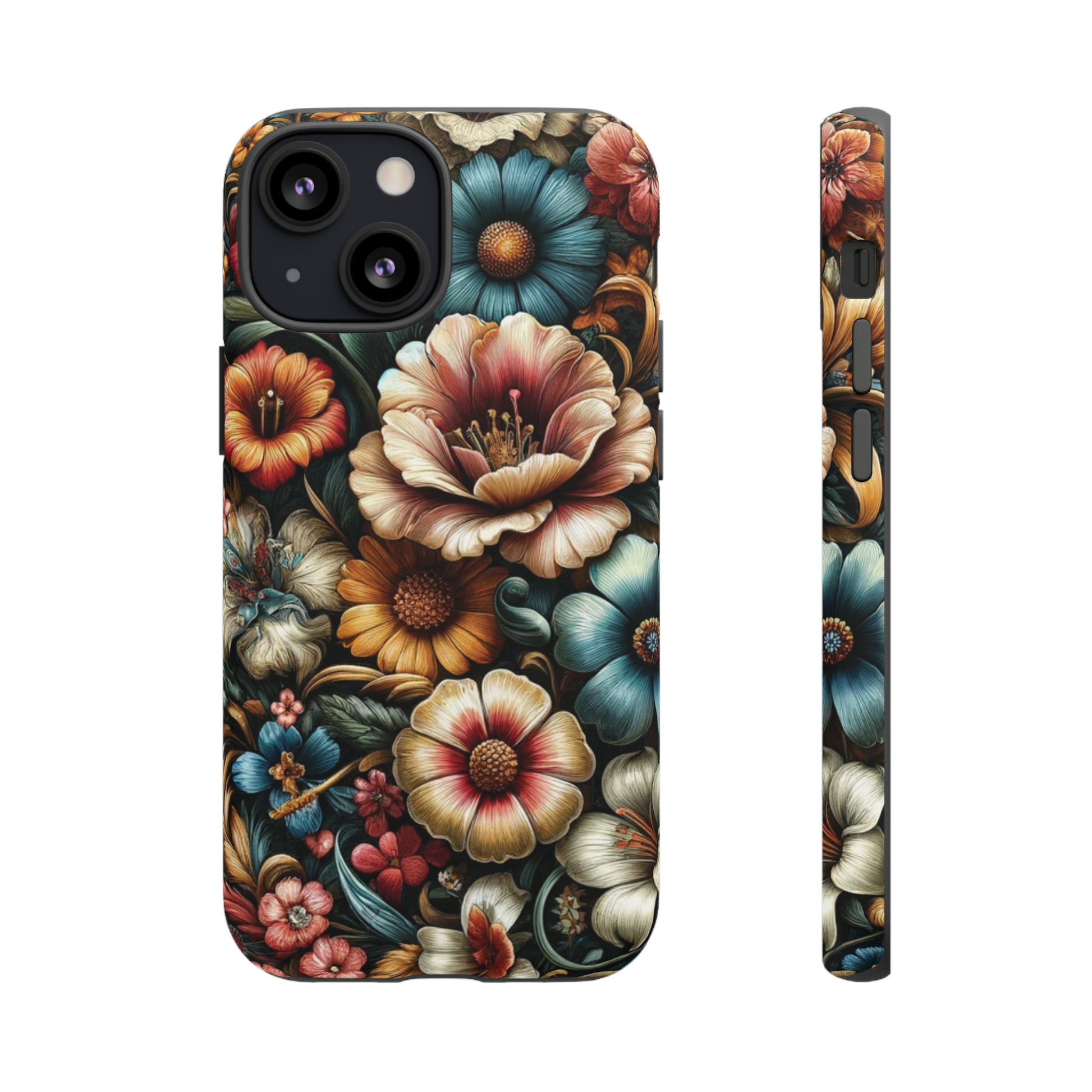 Pastel Floral Design Luxury Phone Tough Case Floral Elegant Durable Stylish for Modern Devices iPhone 15, Samsung iPhone Samsung Accessory Gift for Her.