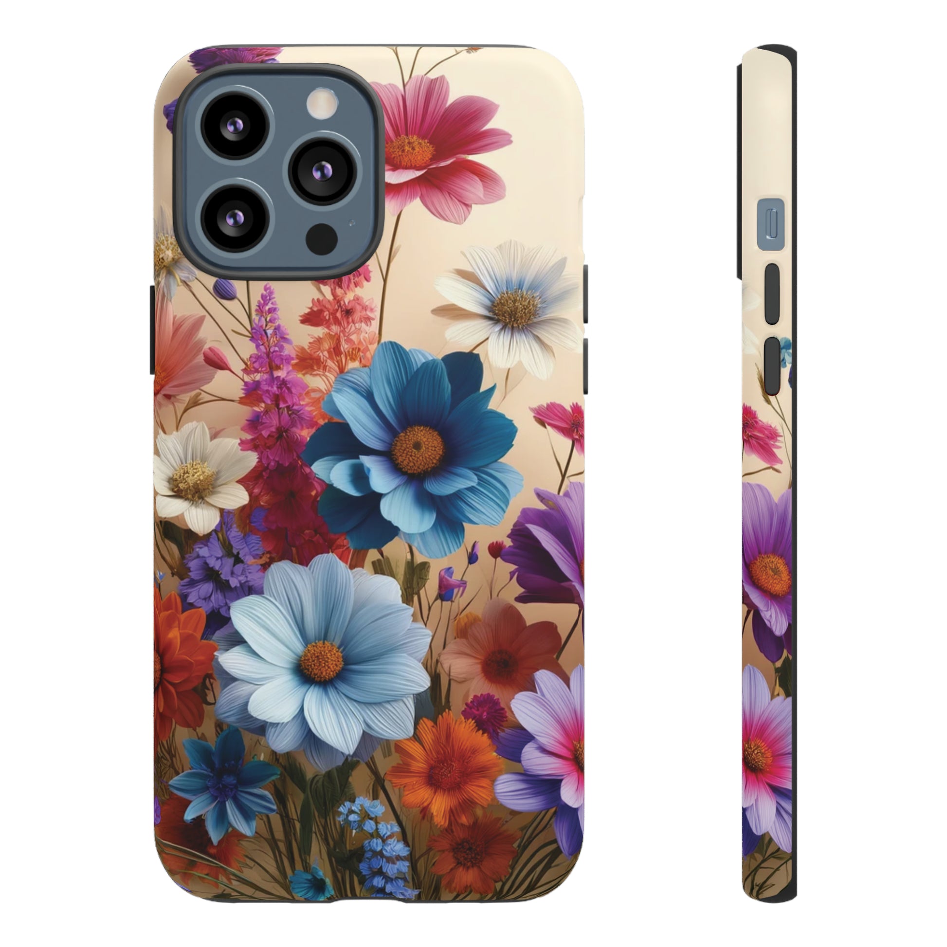 Best Phone Case Floral 3D Illusion Luxury Tough Case Floral Elegant Durable Stylish for Modern Devices iPhone 15, Samsung iPhone Samsung Accessory Gift for Her.