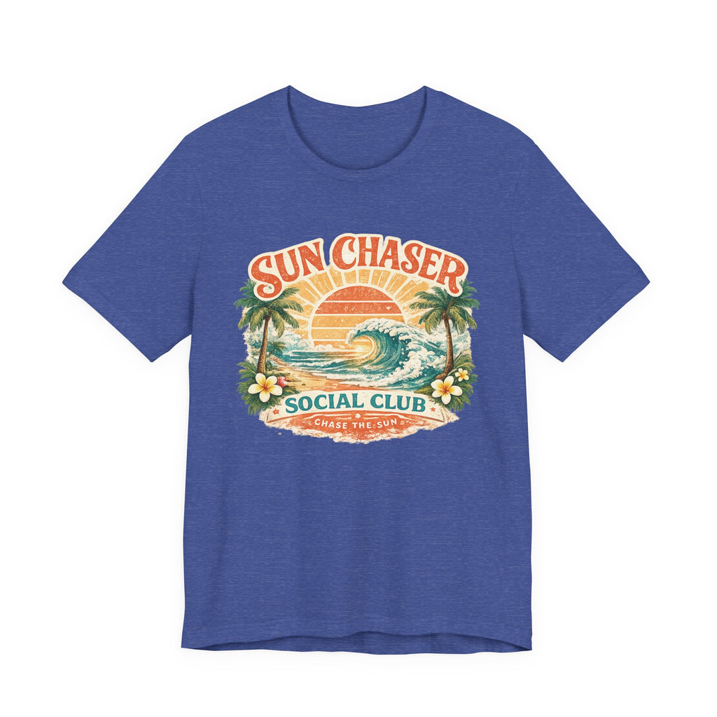 Sun Chaser T-Shirt — Retro Sunrise Graphic Tee Gift Fun