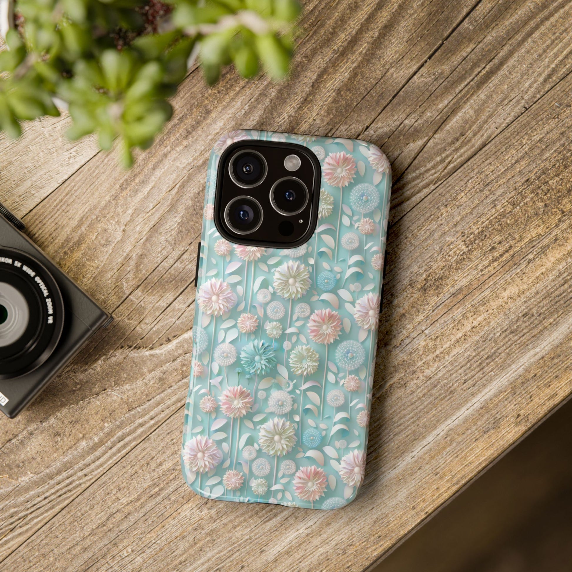 Pastel Floral Phone Case for iPhone & Samsung | Elegant and Slim Design with Shockproof Protection | Durable, Scratch-Resistant, and Lightweight | Stylish Accessory