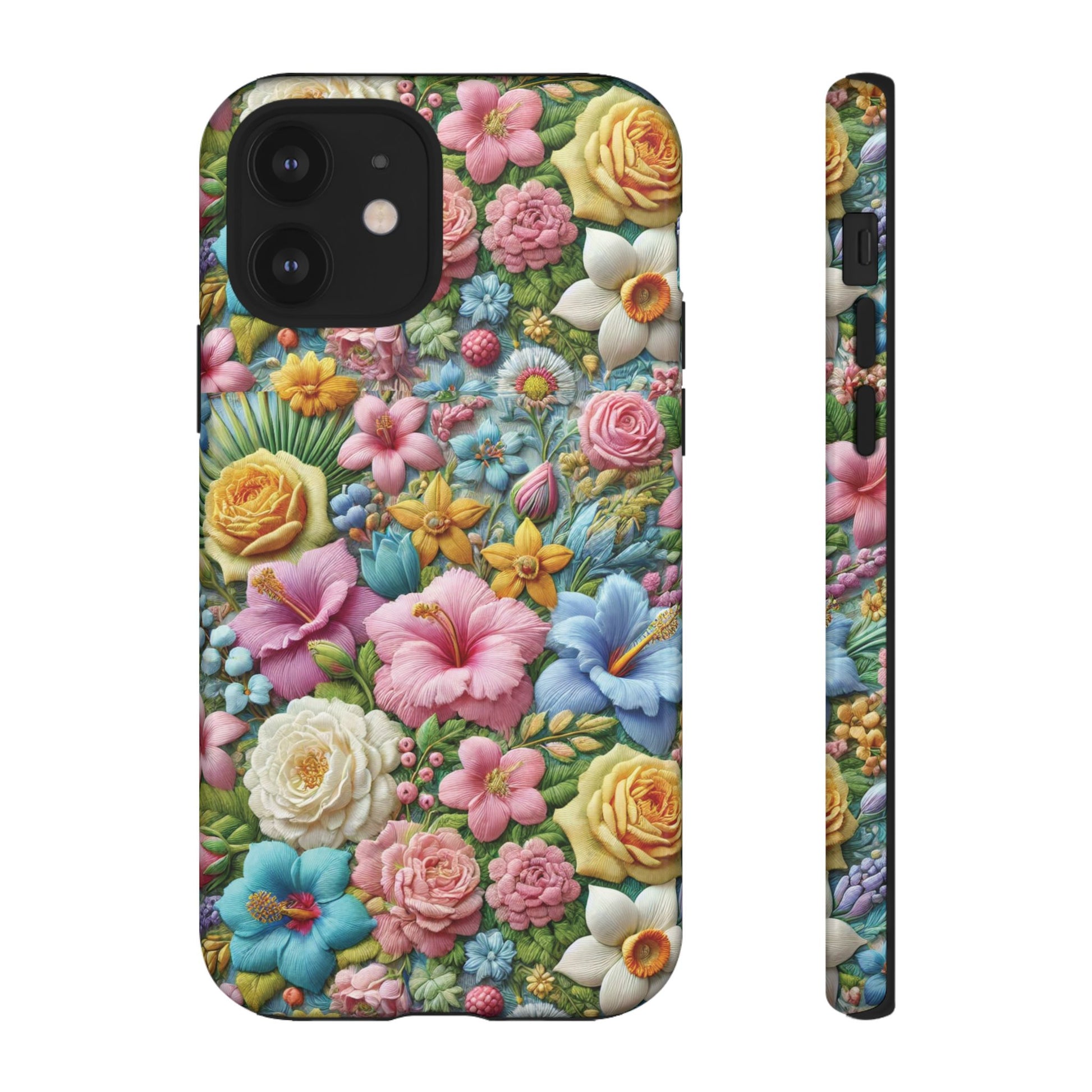 Elegant Pastel Flower Phone Case – Beautiful Floral Design, Durable Protection for Your Device, Stylish and Lightweight, Perfect Gift for Flower Lovers