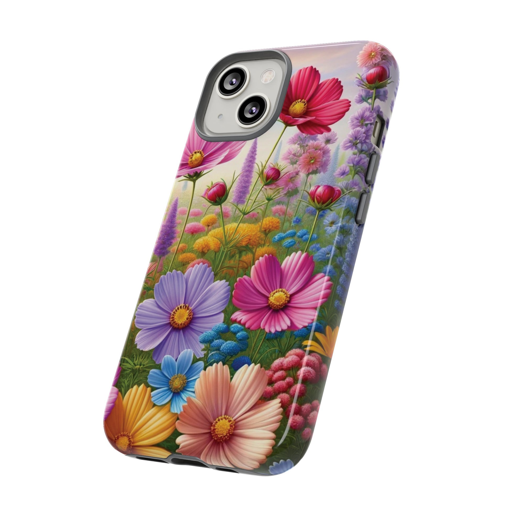 Bright Floral Phone Case Durable for iPhone Samsung Gift iPhone 15, 14, 13 Samsung Pixel Gift for Mom Accessory Gift for Her