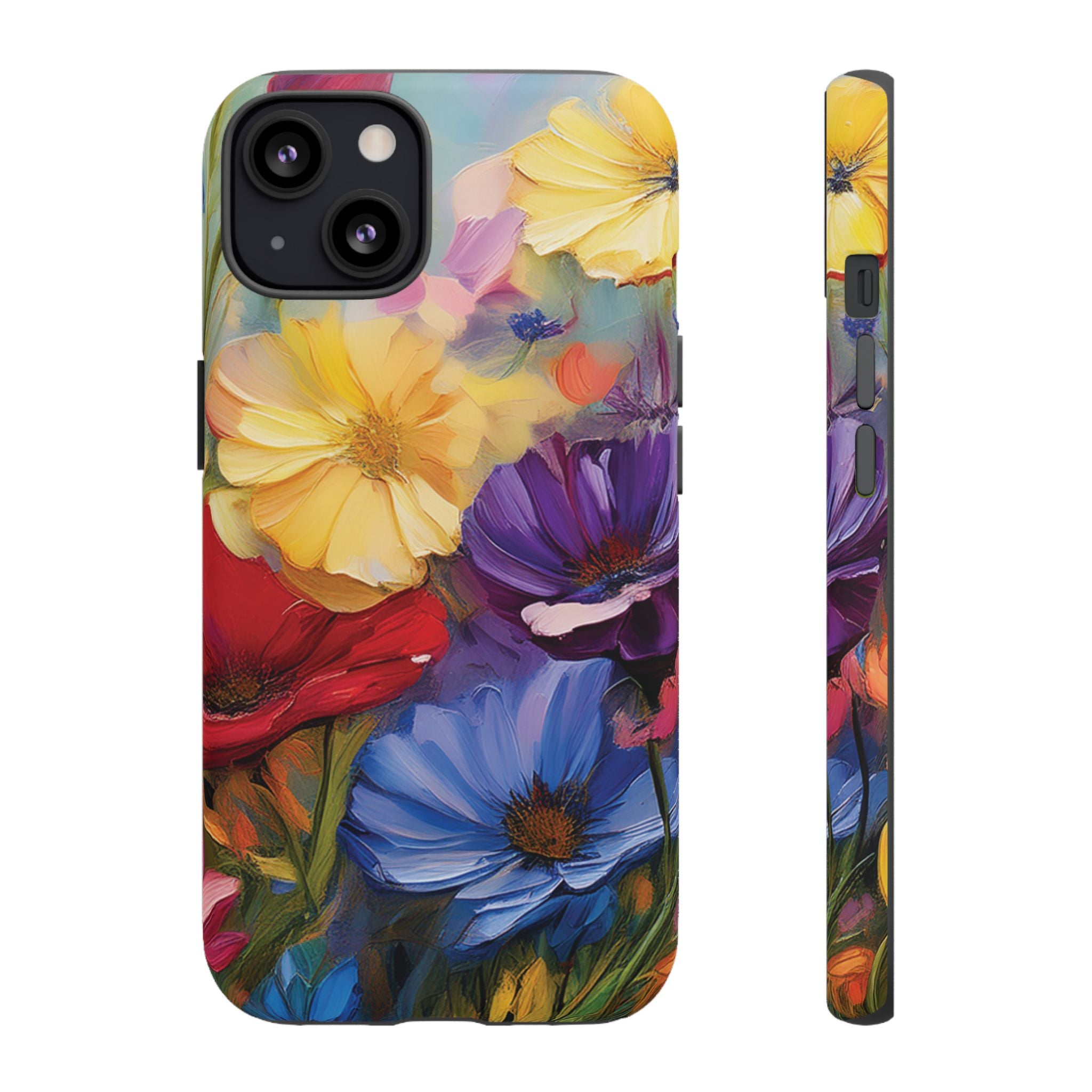 Bold Wildflower Phone Case Bright Hand-Painted Floral Art Vibrant Botanical Design for iPhone & Samsung | Trendy Nature Lover Gift Phone  Galaxy