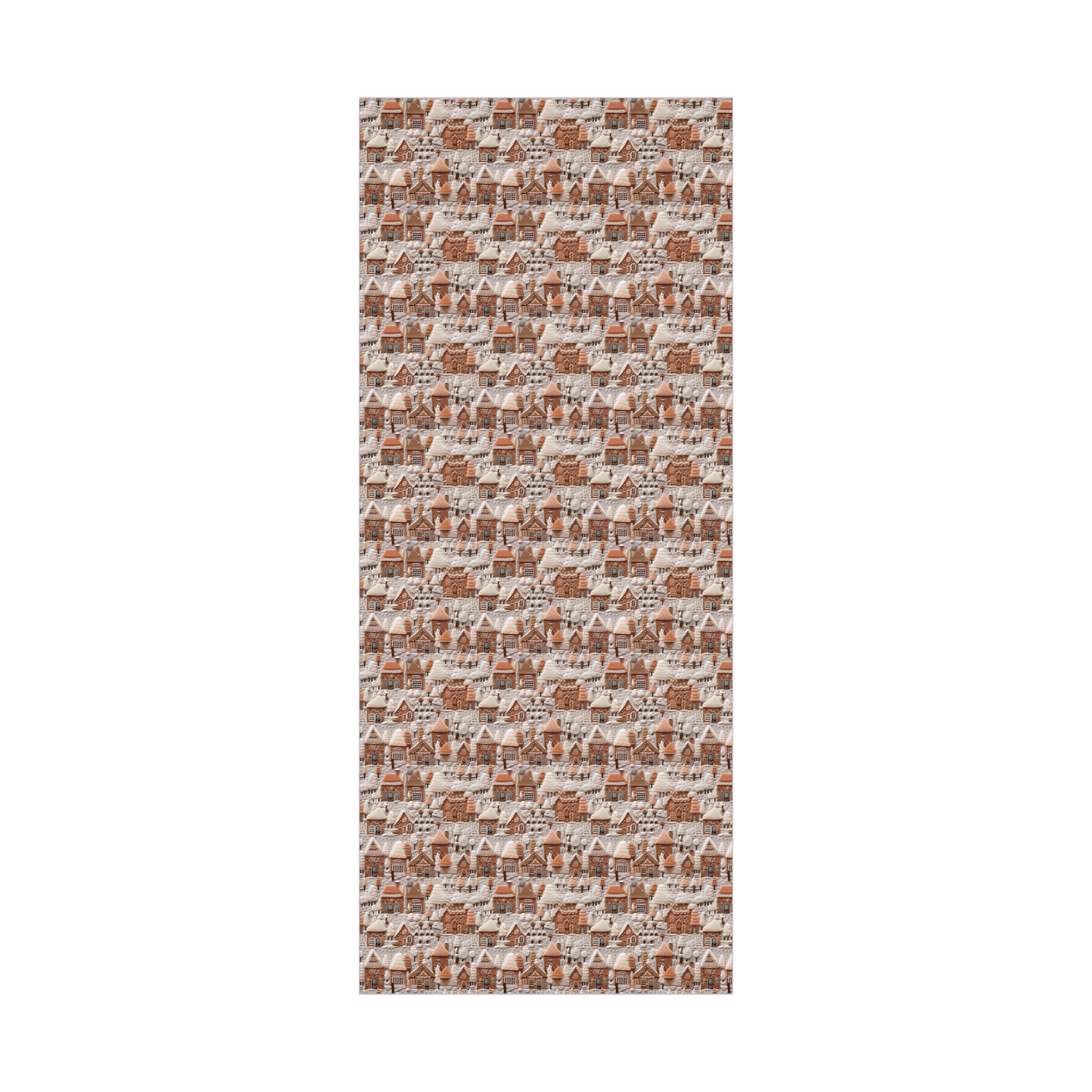 Charming Gingerbread House Wrapping Paper - Festive Holiday Design, Premium Quality, 100% Recyclable, Perfect for Christmas Gifts and Special Occasions - MRSBYVALLE