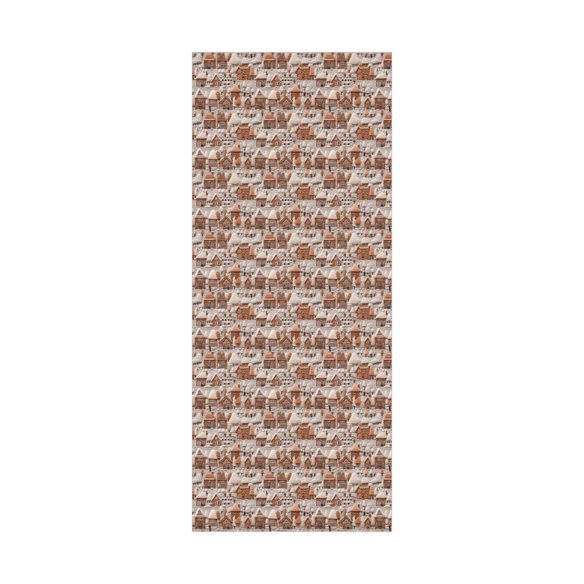 Charming Gingerbread House Wrapping Paper - Festive Holiday Design, Premium Quality, 100% Recyclable, Perfect for Christmas Gifts and Special Occasions - MRSBYVALLE