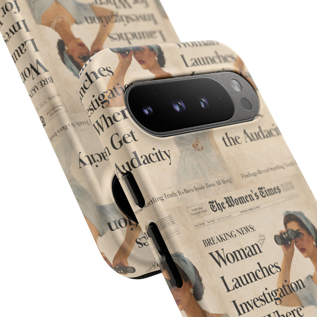 Funny Vintage Sarcastic Women Phone Case | Retro Sarcasm Text Design