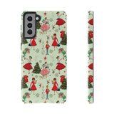 1950s Vintage Phone Case - Retro Christmas Design | Unique Holiday Protection for Your Device | Stylish & Durable Cover Gift for Her Phone 15, Samsung iPhone Samsung Accessory Gift for Her