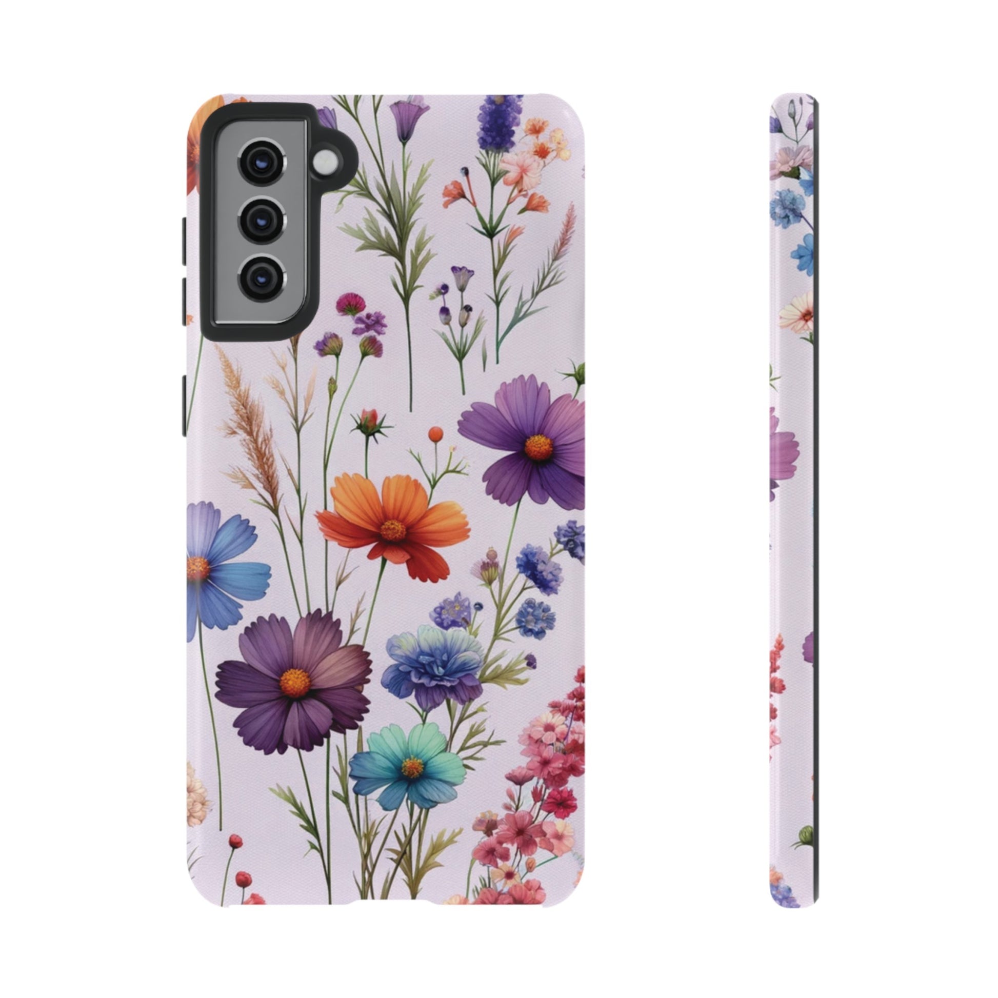 Lavender Wildflowers Protective Phone Case Gift for Her Phone 15, Samsung iPhone Samsung Gift for Her Case iPhone 15, Samsung iPhone Samsung Accessory Gift for Her.