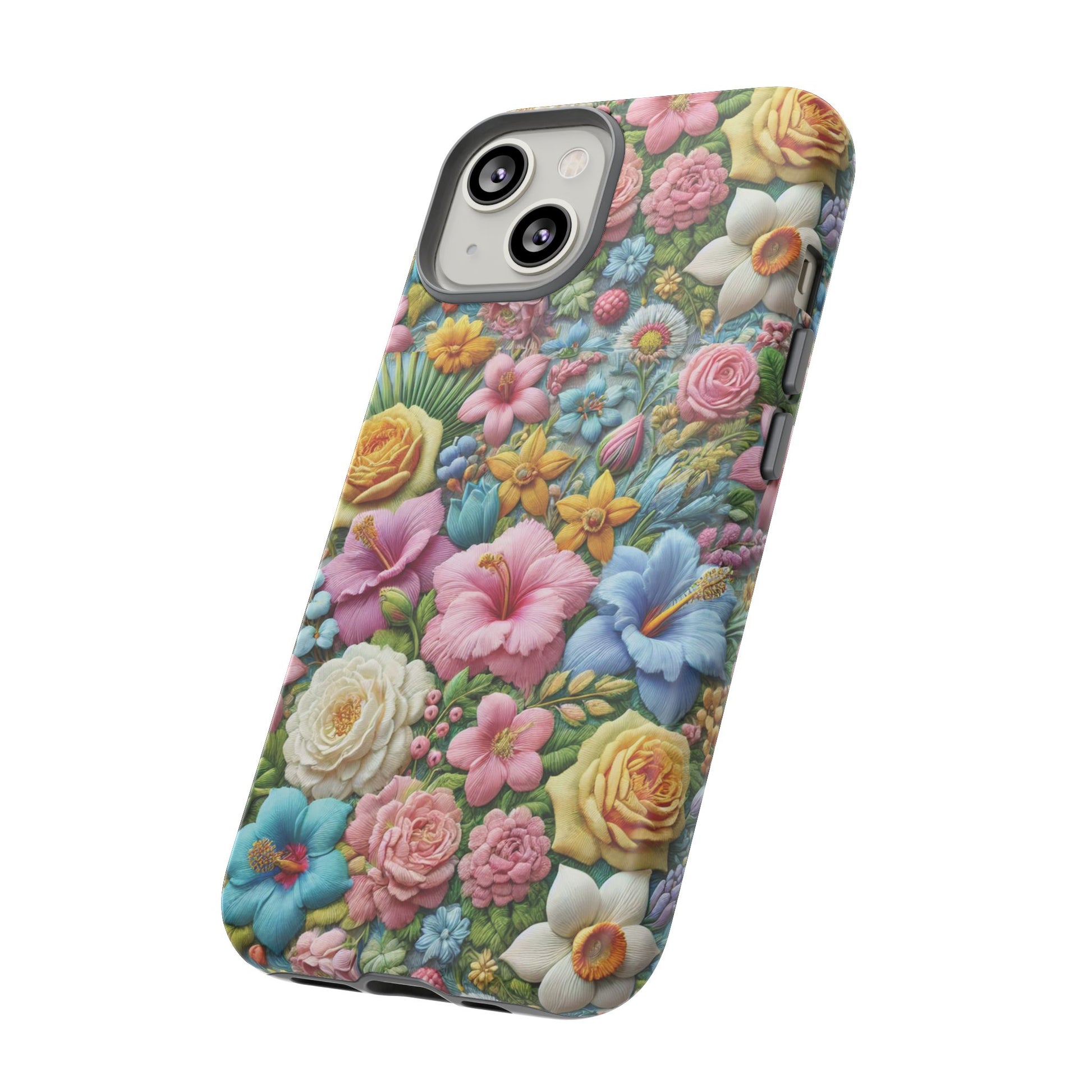 Elegant Pastel Flower Phone Case – Beautiful Floral Design, Durable Protection for Your Device, Stylish and Lightweight, Perfect Gift for Flower Lovers