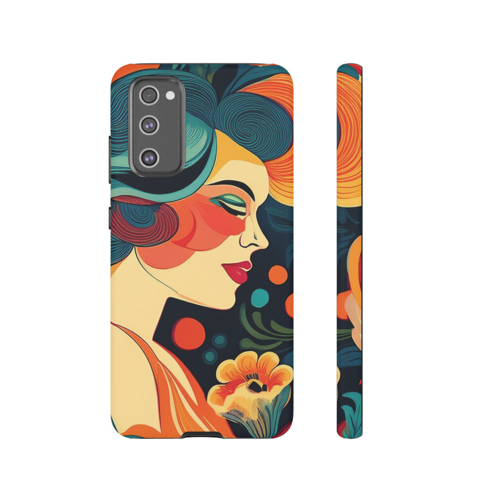 Coque de Téléphone Esthétique Années 50 Rétro Design d'Inspiration Vintage aux Couleurs Pastel Housse Style Mid-Century pour Modèles iPhone et Samsung Galaxy