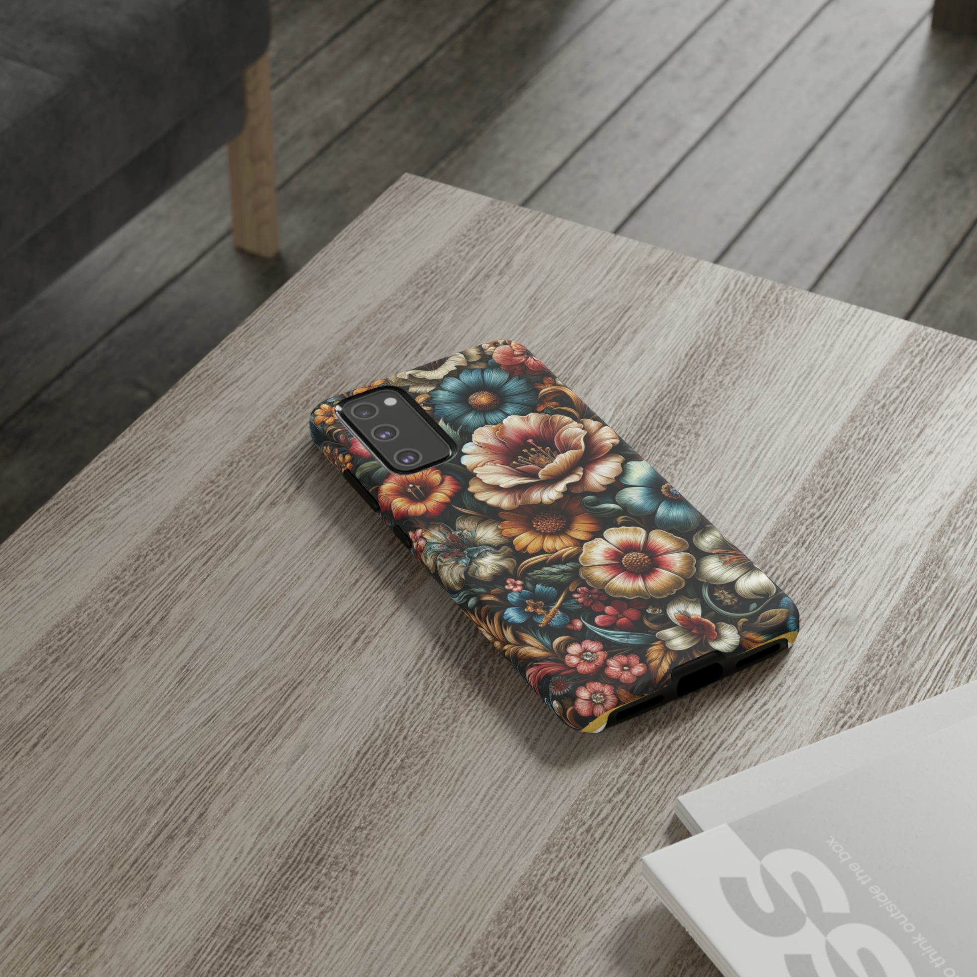 Pastel Floral Design Luxury Phone Tough Case Floral Elegant Durable Stylish for Modern Devices iPhone 15, Samsung iPhone Samsung Accessory Gift for Her.
