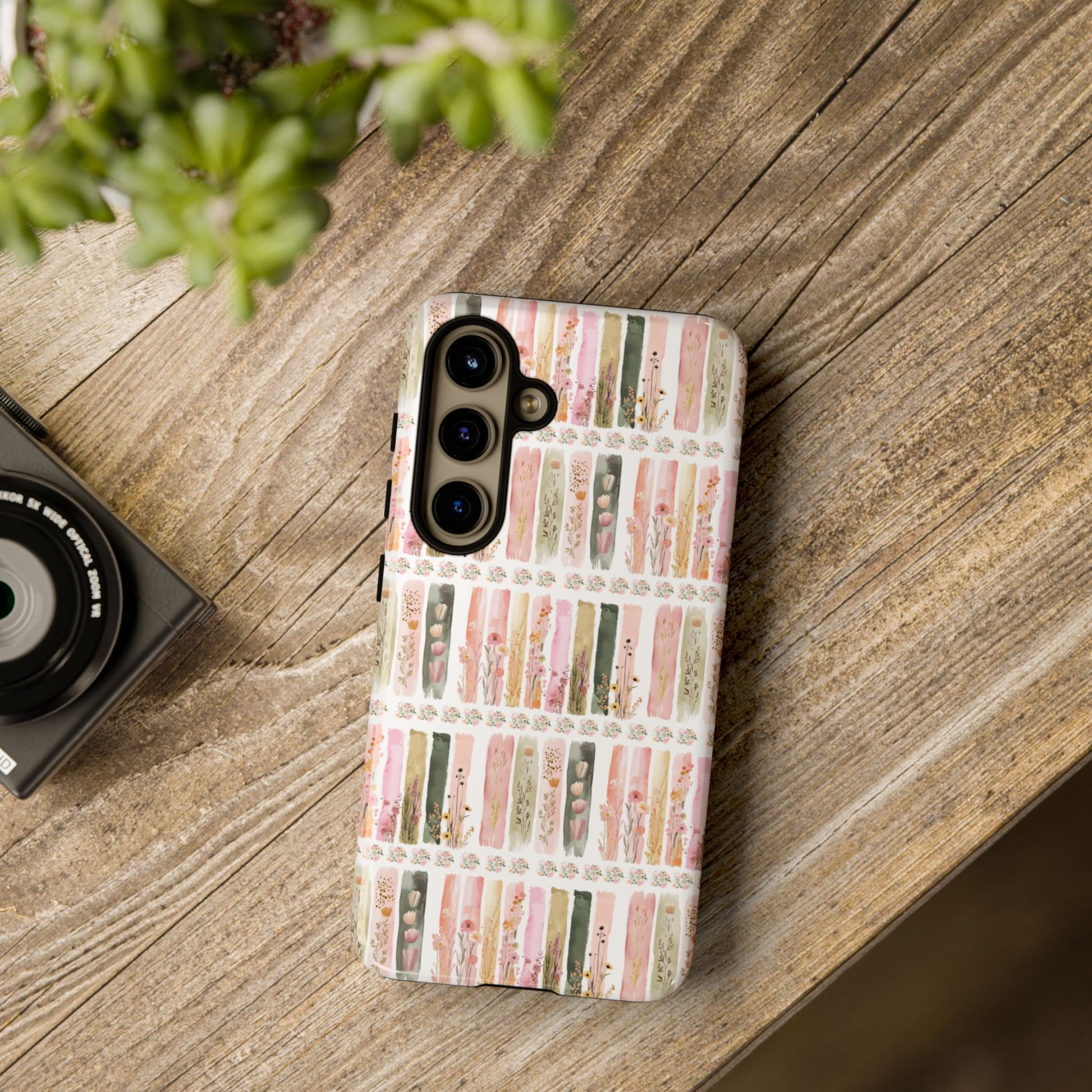 Pastel Brushstroke Floral Phone Case Soft Illusion Flower Design, Aesthetic Protective Cover, Feminine Style, Cute Gift for Her, Fits Most Models