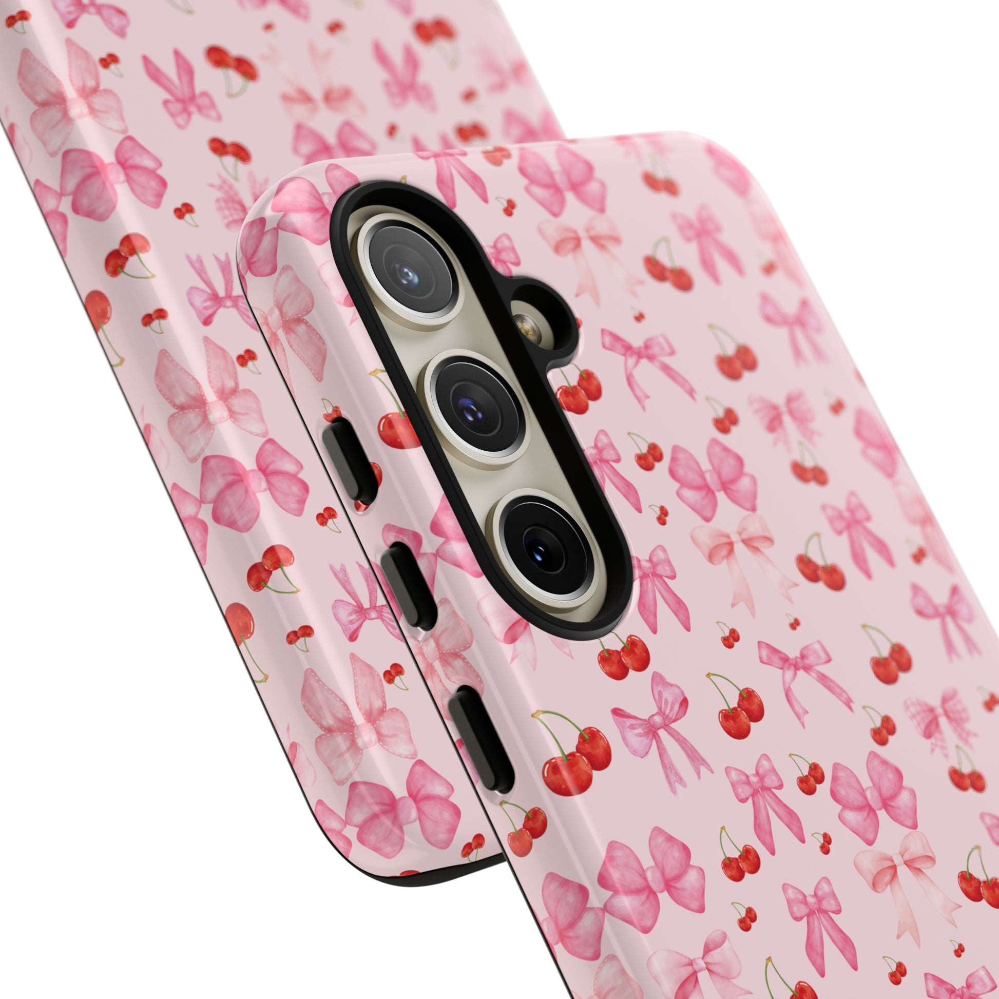 Coquette phone case Cherry Coquette Ribbon Bow iPhone Case Fruity, Girly Gift for Her Phone 15, Samsung iPhone Samsung Gift for Her Case iPhone 15, Samsung iPhone Samsung Accessory Gift for Her.