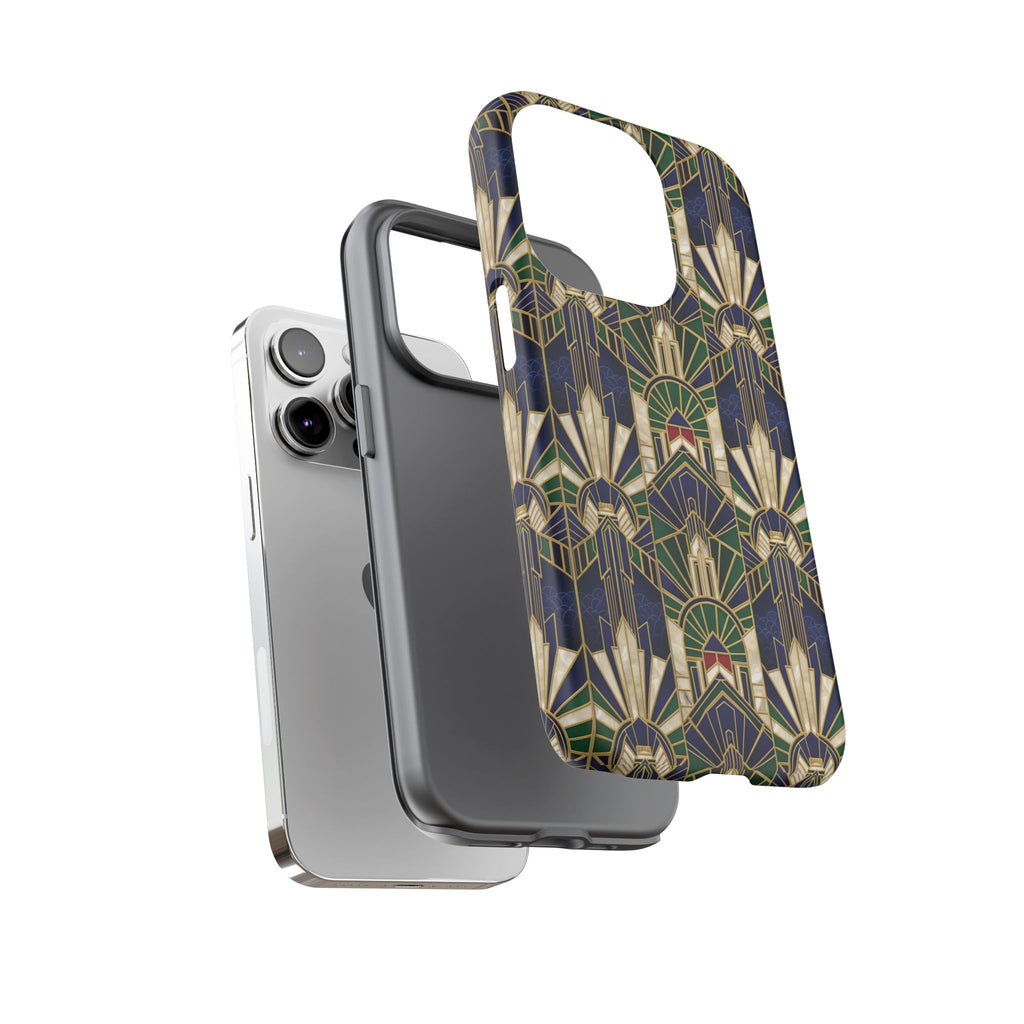 Navy & Gold Art Deco Phone Case — Imperial Art Deco Tough Case