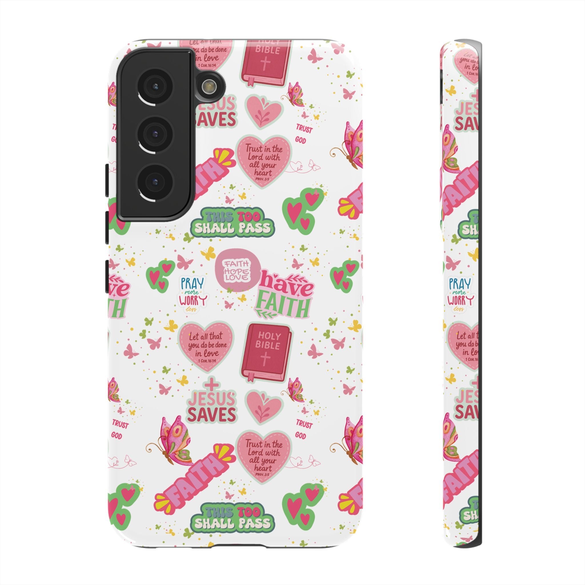 Carry Your Faith Everywhere | Christian Tough Phone Case with Bible Verse or Affirmation | Protective, Inspirational Gift for Christians