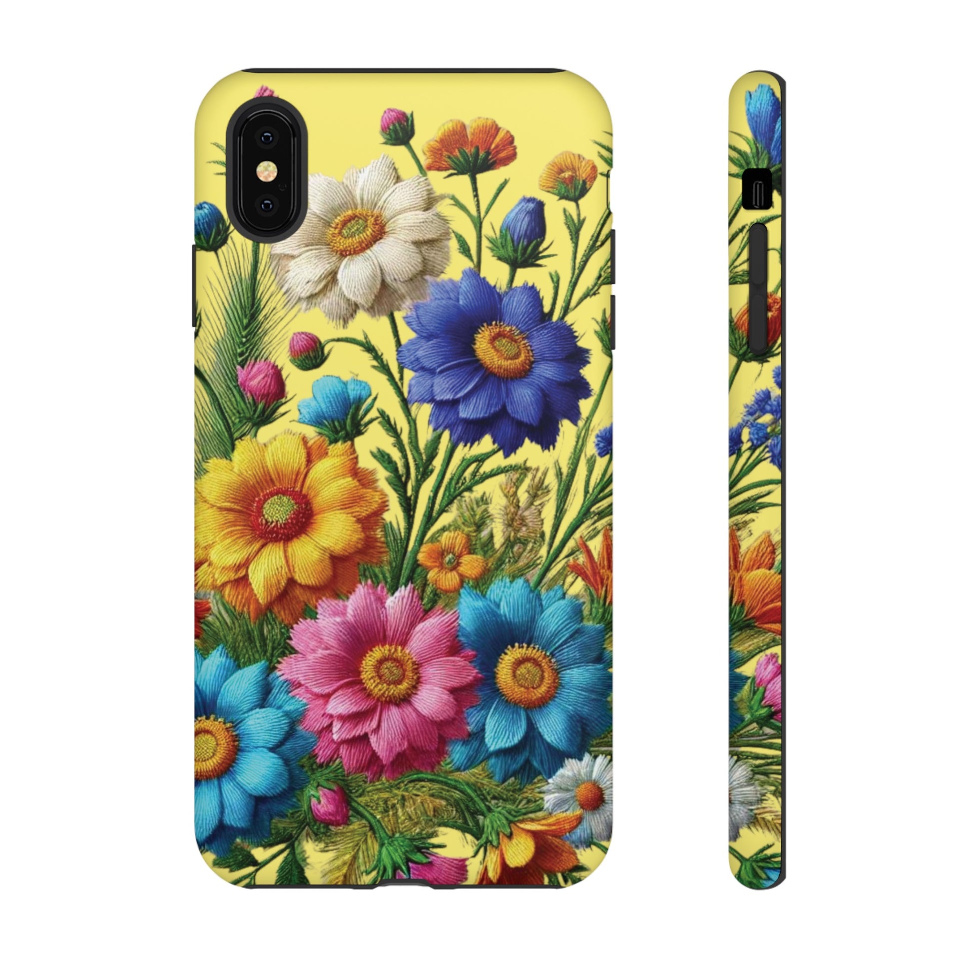 Phone Case Yellow Bright Floral Protective Phone Case Gift for Her Phone 15, Samsung iPhone Samsung  iPhone 15, Samsung iPhone Samsung Accessory Gift for Her
