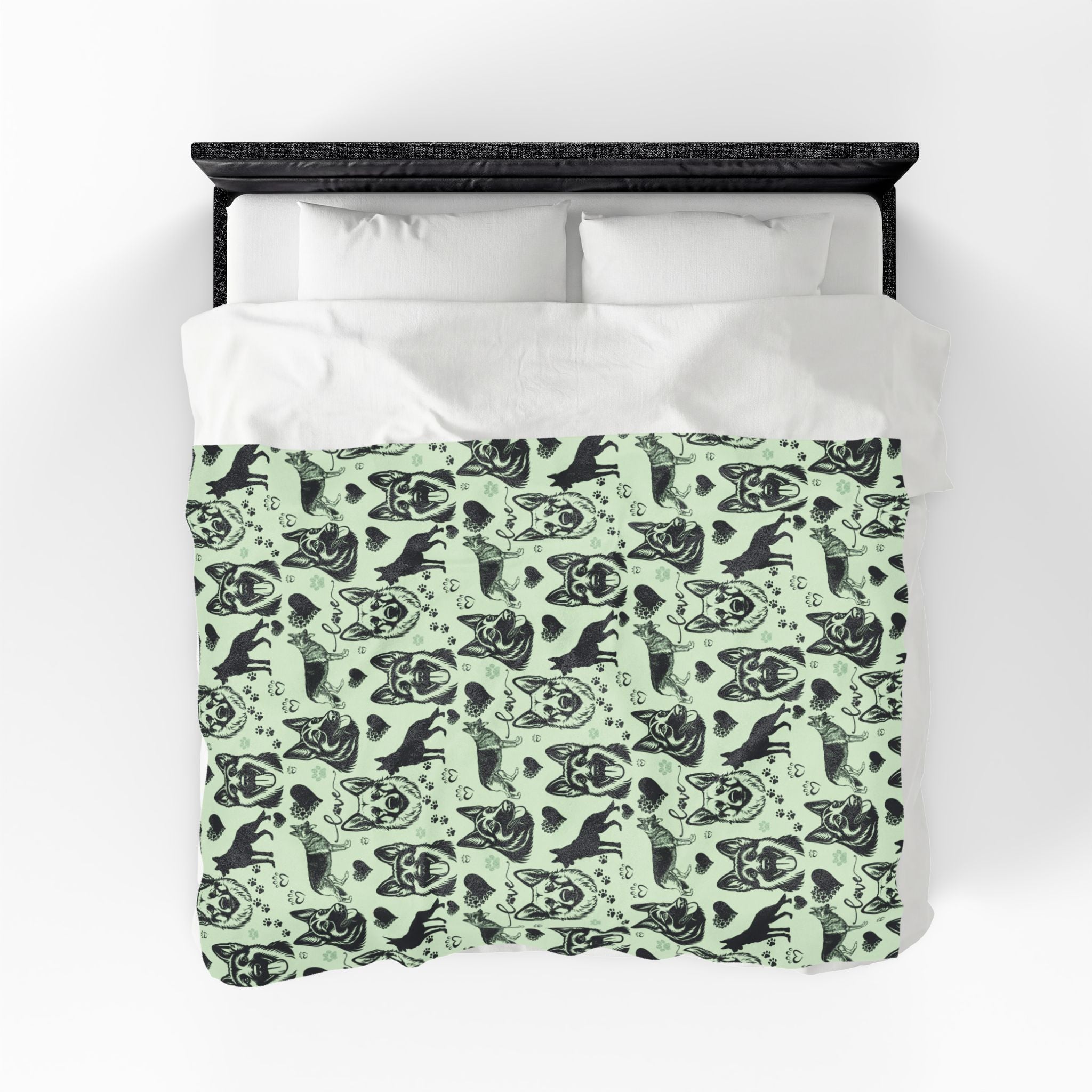 German Shepherd Velveteen Plush Blanket — Cozy Dog Lover Throw