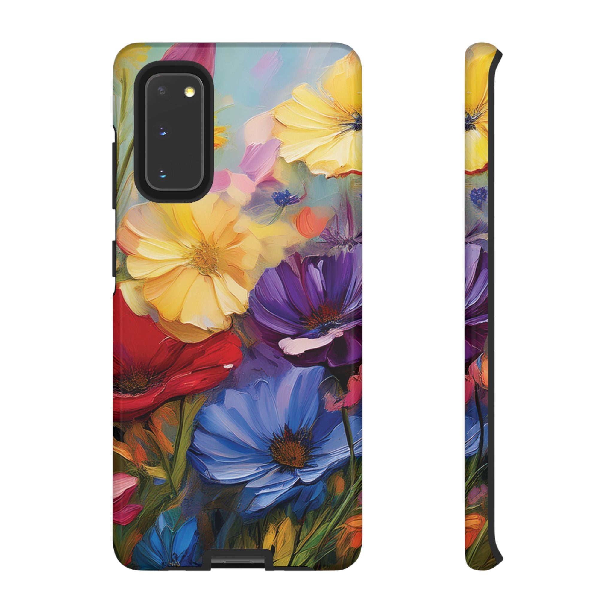 Bold Wildflower Phone Case Bright Hand-Painted Floral Art Vibrant Botanical Design for iPhone & Samsung | Trendy Nature Lover Gift Phone  Galaxy