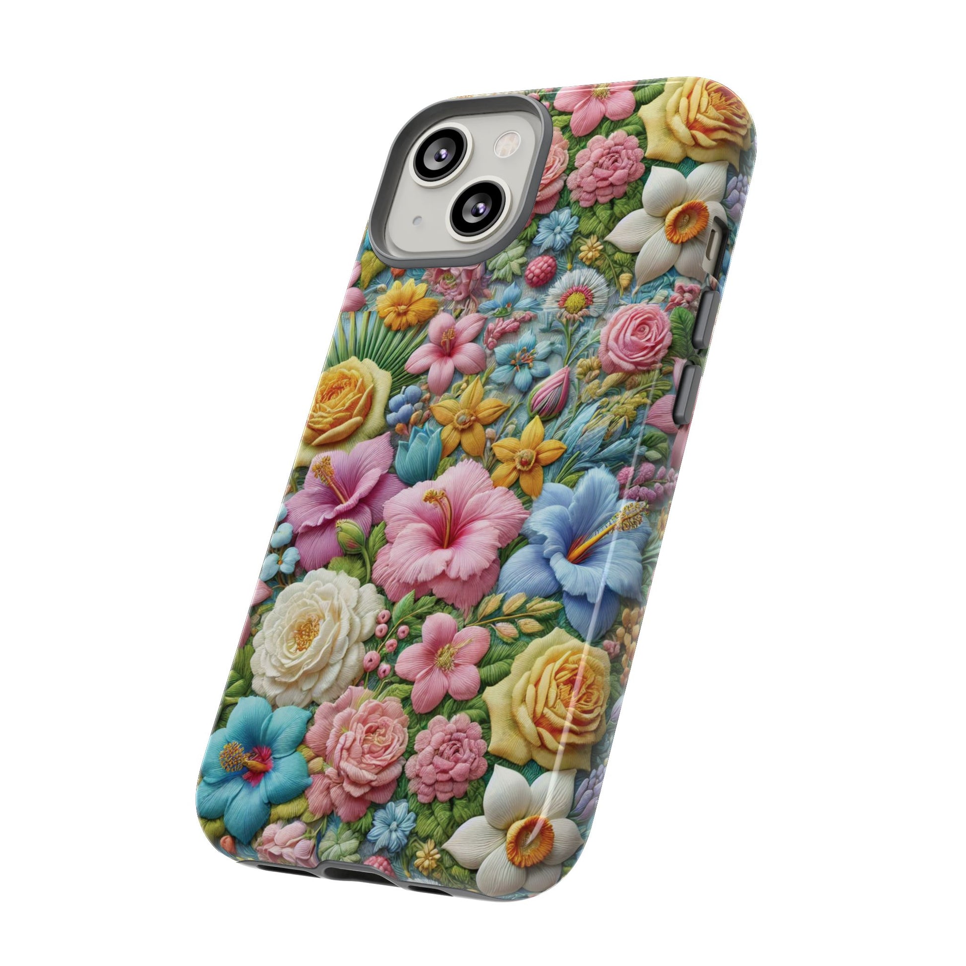 Elegant Pastel Flower Phone Case – Beautiful Floral Design, Durable Protection for Your Device, Stylish and Lightweight, Perfect Gift for Flower Lovers